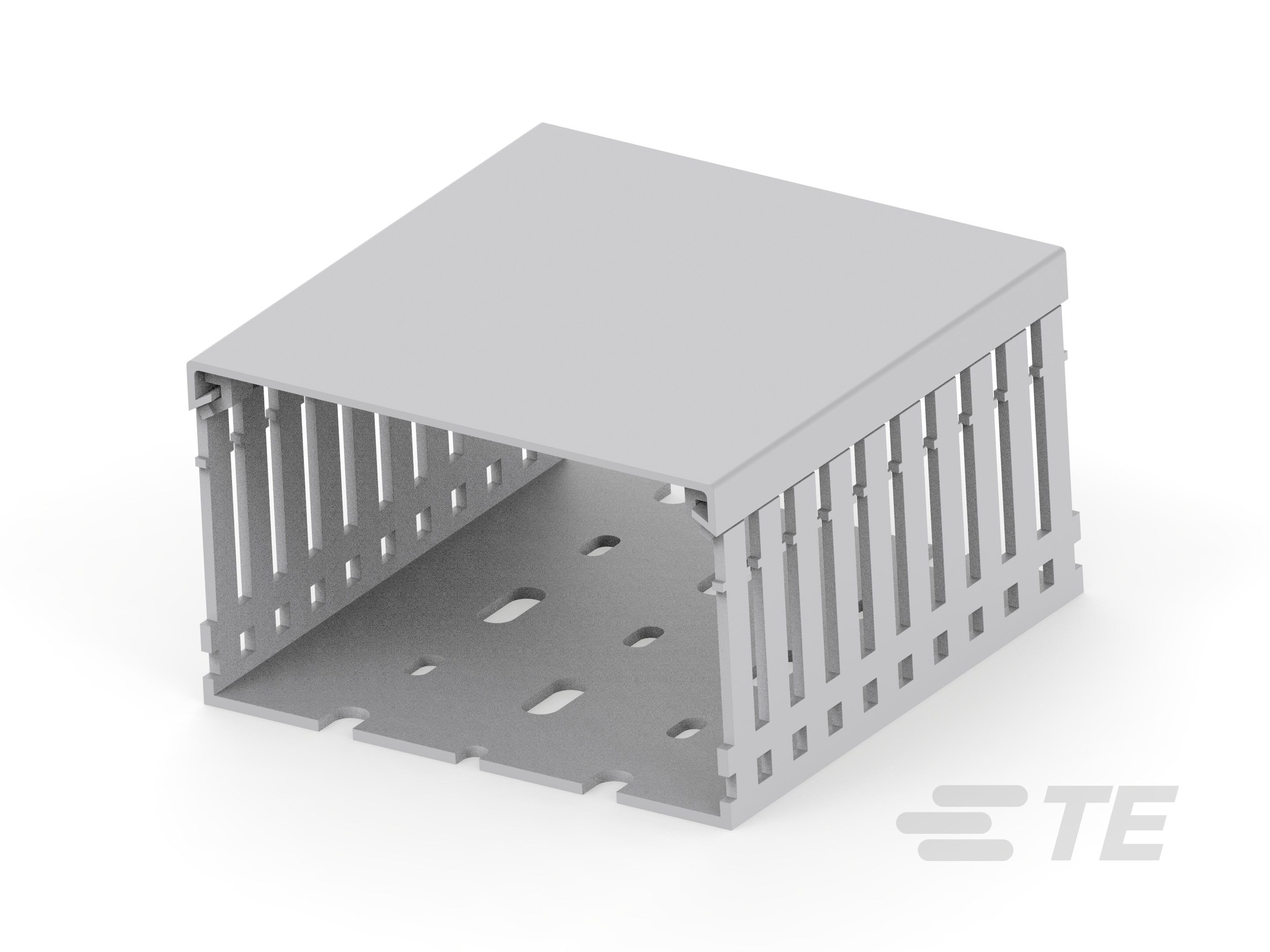 Te Entrelec - Kit goulotte de câblage + capot PVC, 100x60, Grise