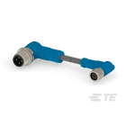 Te Entrelec - Cordons doubles, Femelle/Mâle, M8 vers M12, Gris