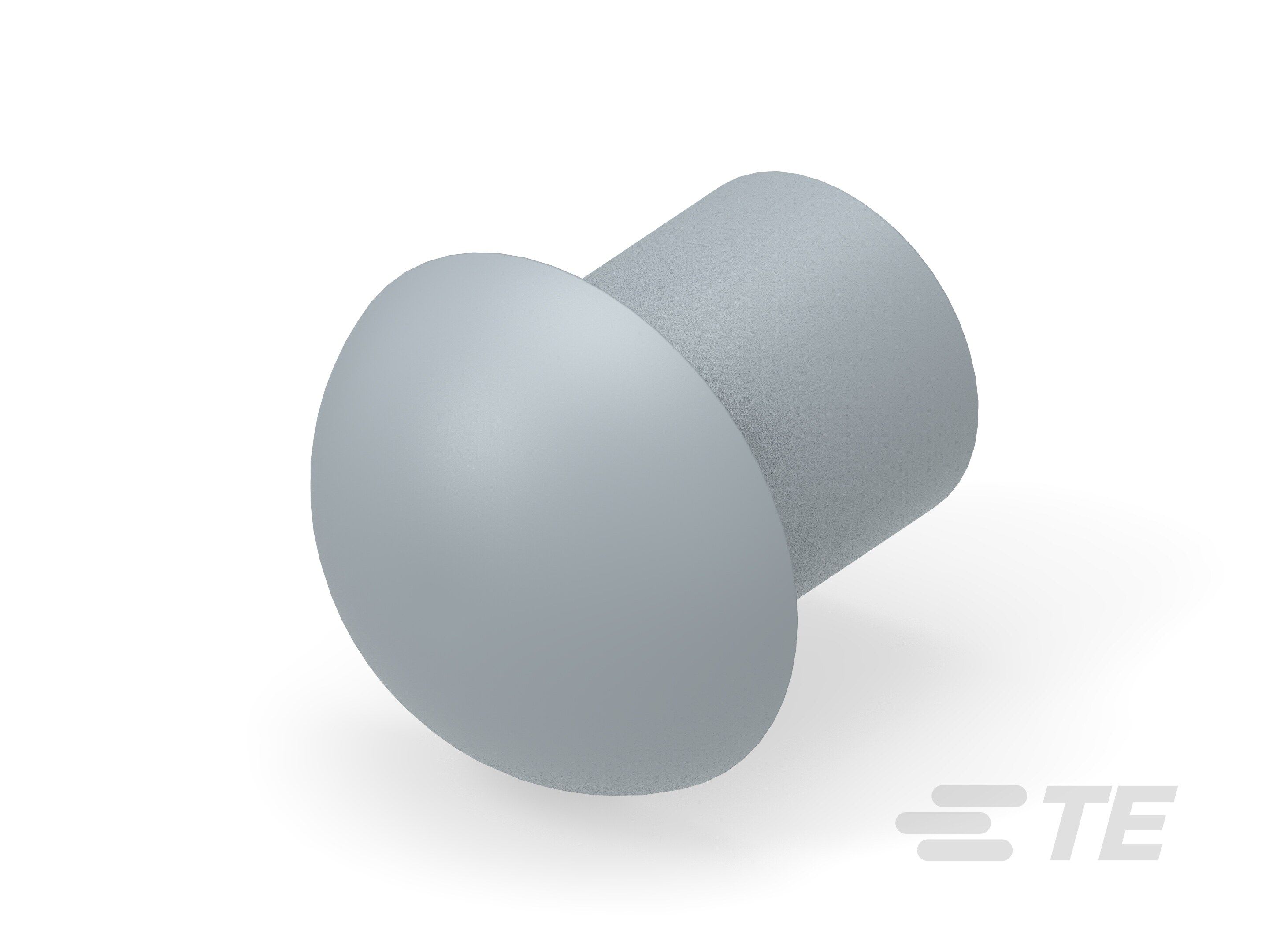 Te Entrelec - Bouchon dôme EP-DOP en polyamide, taille 20, diam. 13, Gris