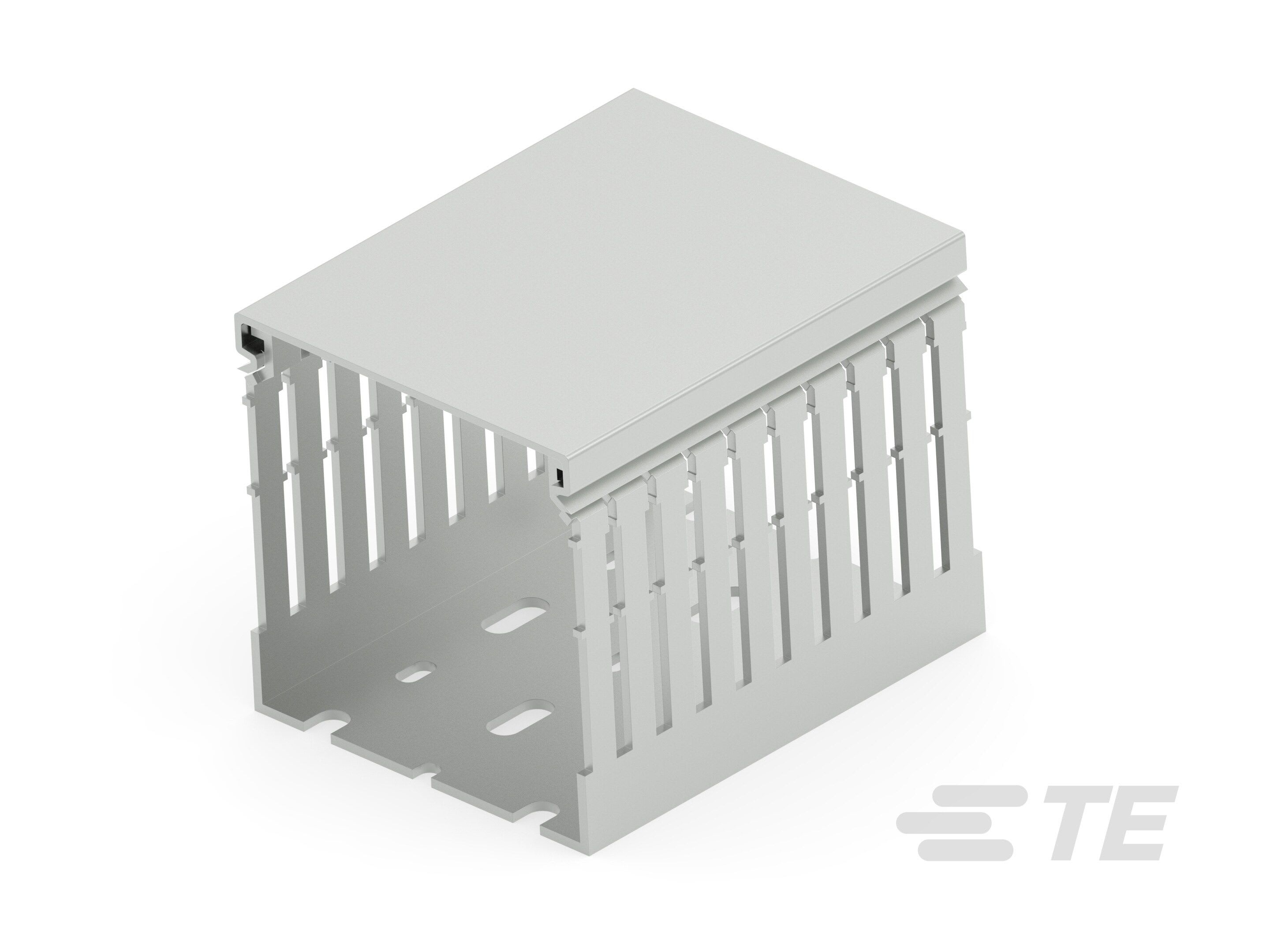 Te Entrelec - Kit goulotte de câblage + capot sans halogène, 80x80, Grise