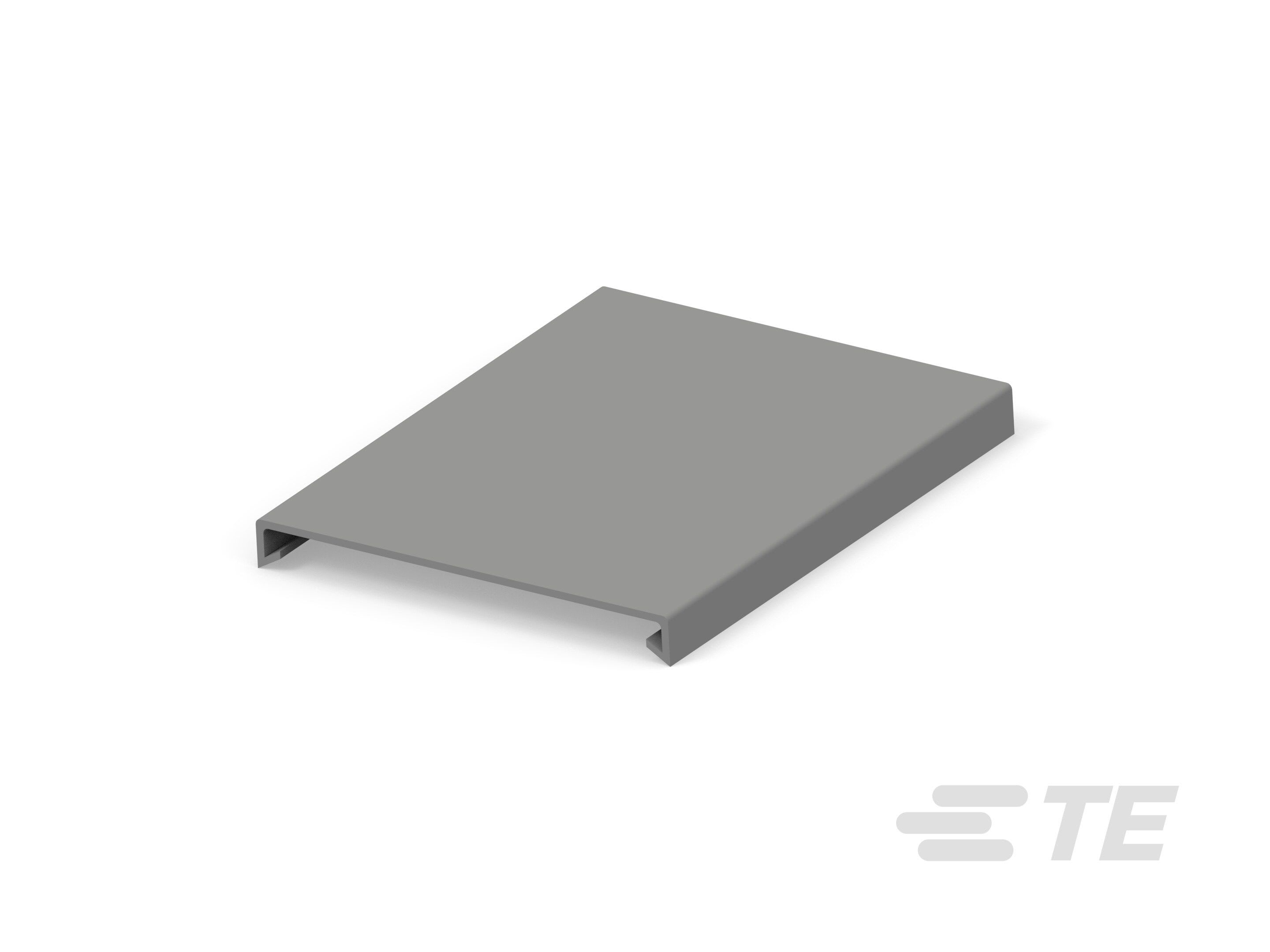 Te Entrelec - Capot pour goulotte, largeur 80mm,PVC, Gris