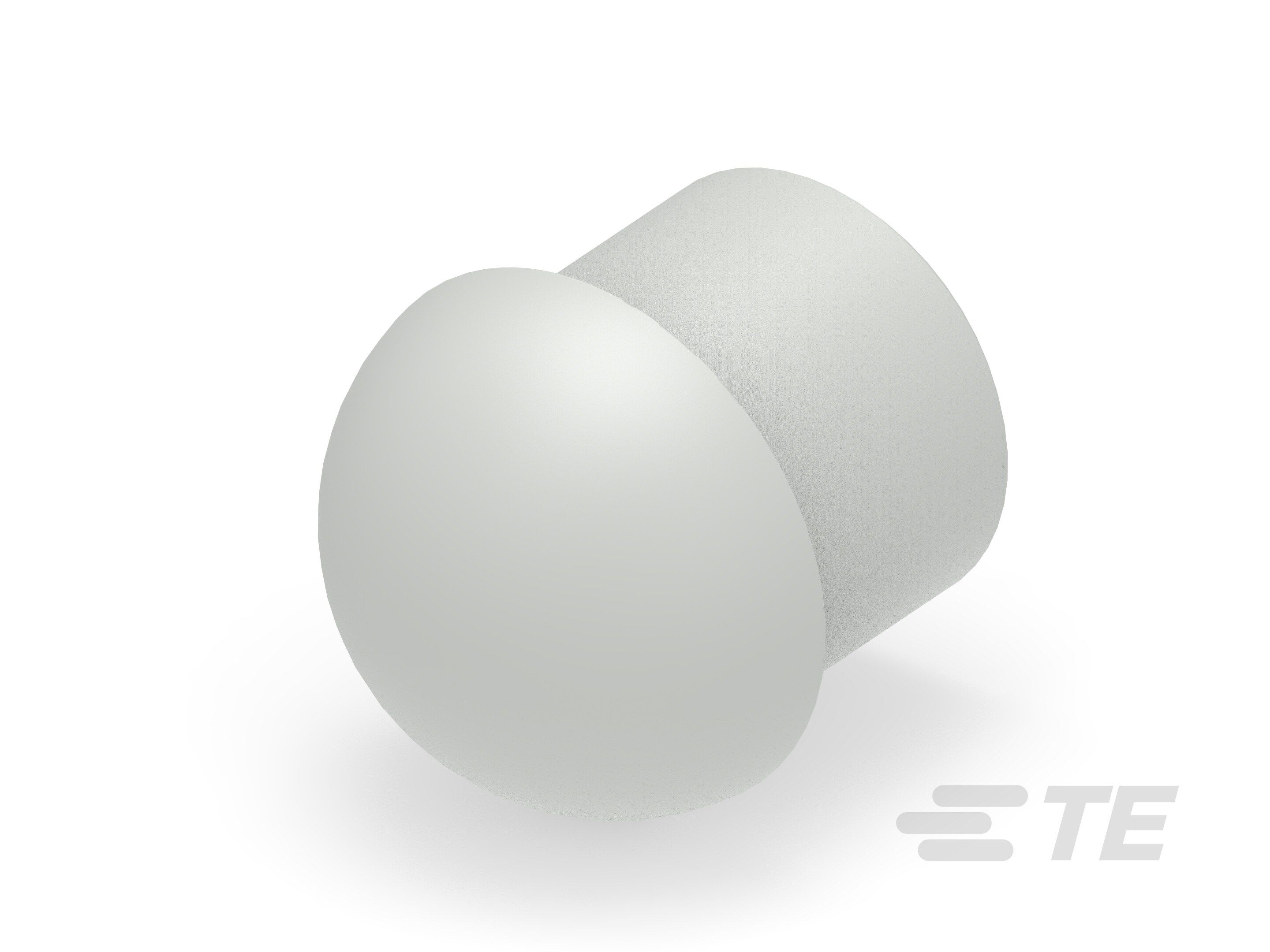 Te Entrelec - Bouchon dôme EP-DOP en polyamide, taille 22, diam. 17,8, Gris clair