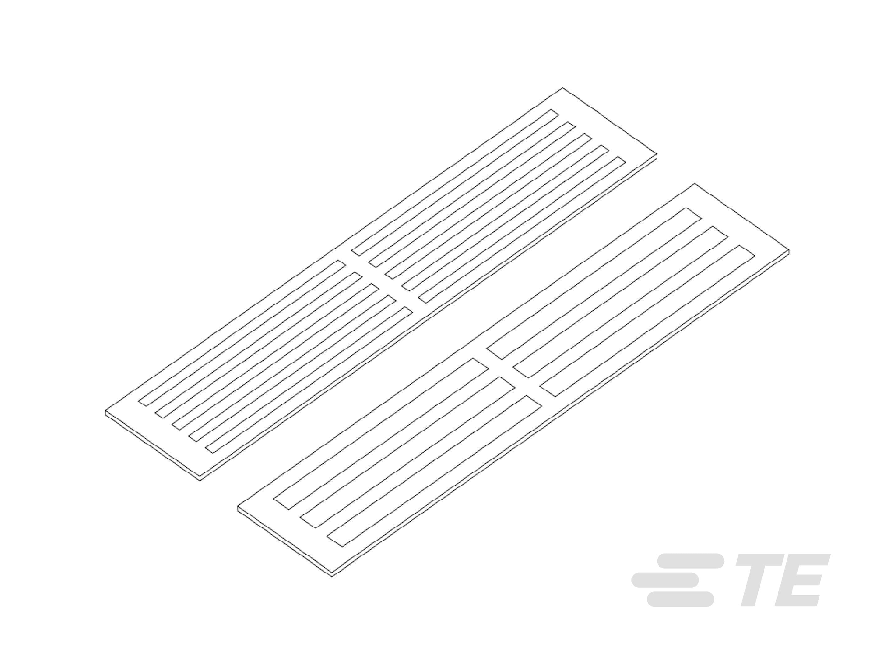 Te Entrelec - Bande pour repères de bornes Entrelec serie D et ADO 5,2 x 105 mm (blanc) en PVC