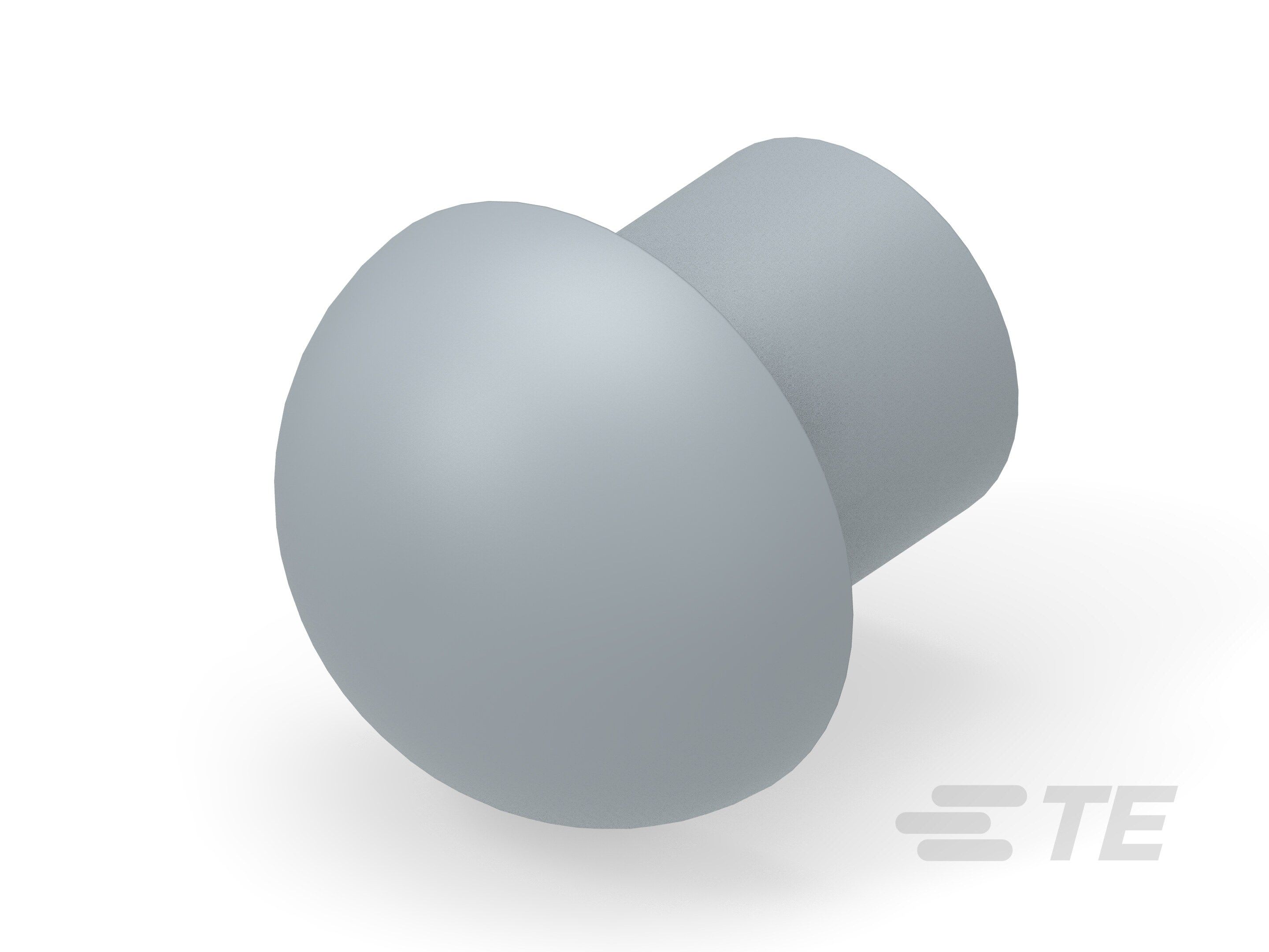 Te Entrelec - Bouchon dôme EP-DOP en polyamide, taille 22, diam. 14, Gris