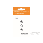 Te Entrelec - Kit d'étiquettes Electriques DC 12.5mm (blanc) en PVC
