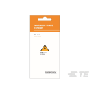 Te Entrelec - Kit d'étiquettes Danger 25mm (jaune) en PVC