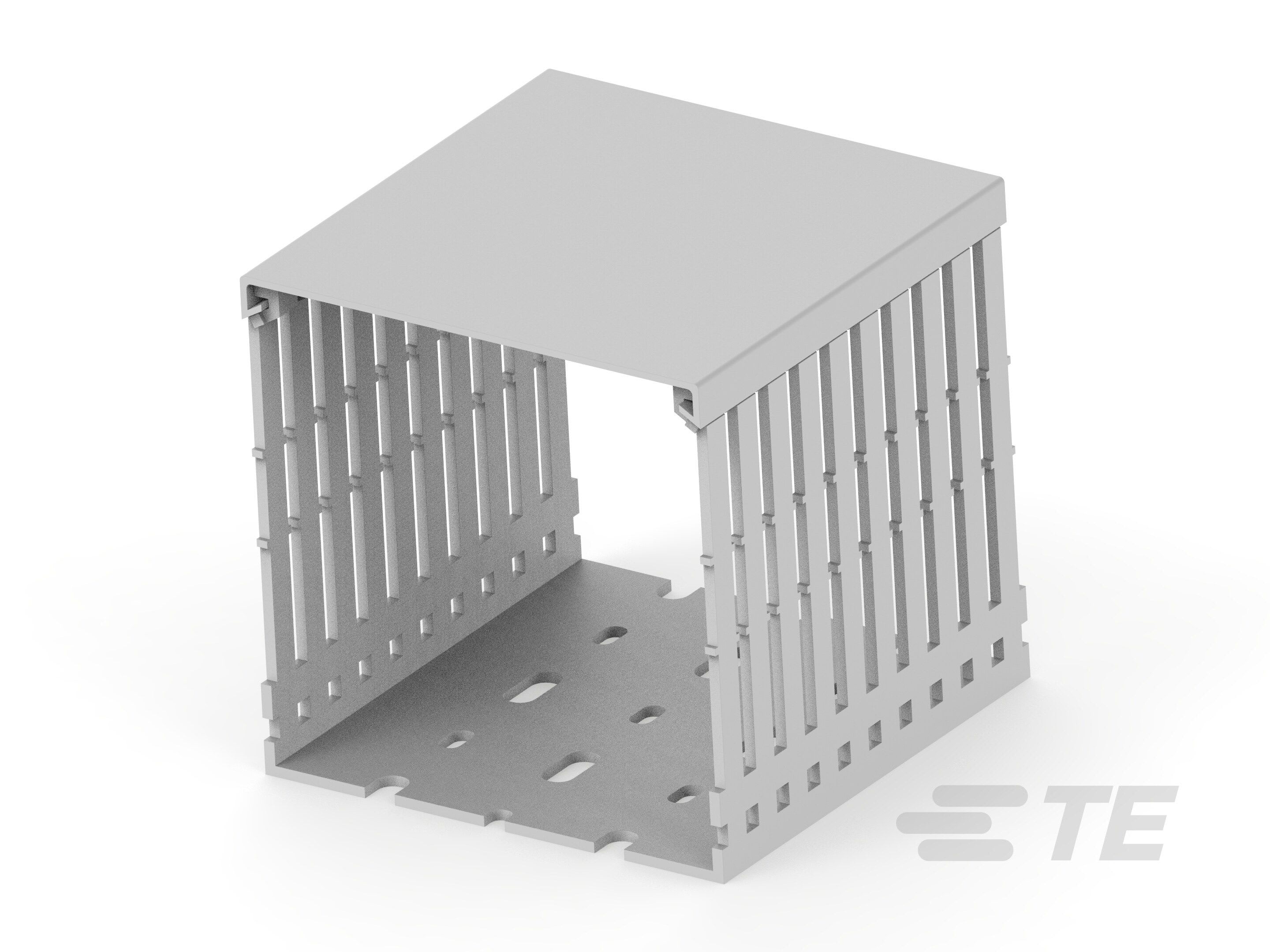 Te Entrelec - Kit goulotte de câblage + capot PVC, 100x100, Grise