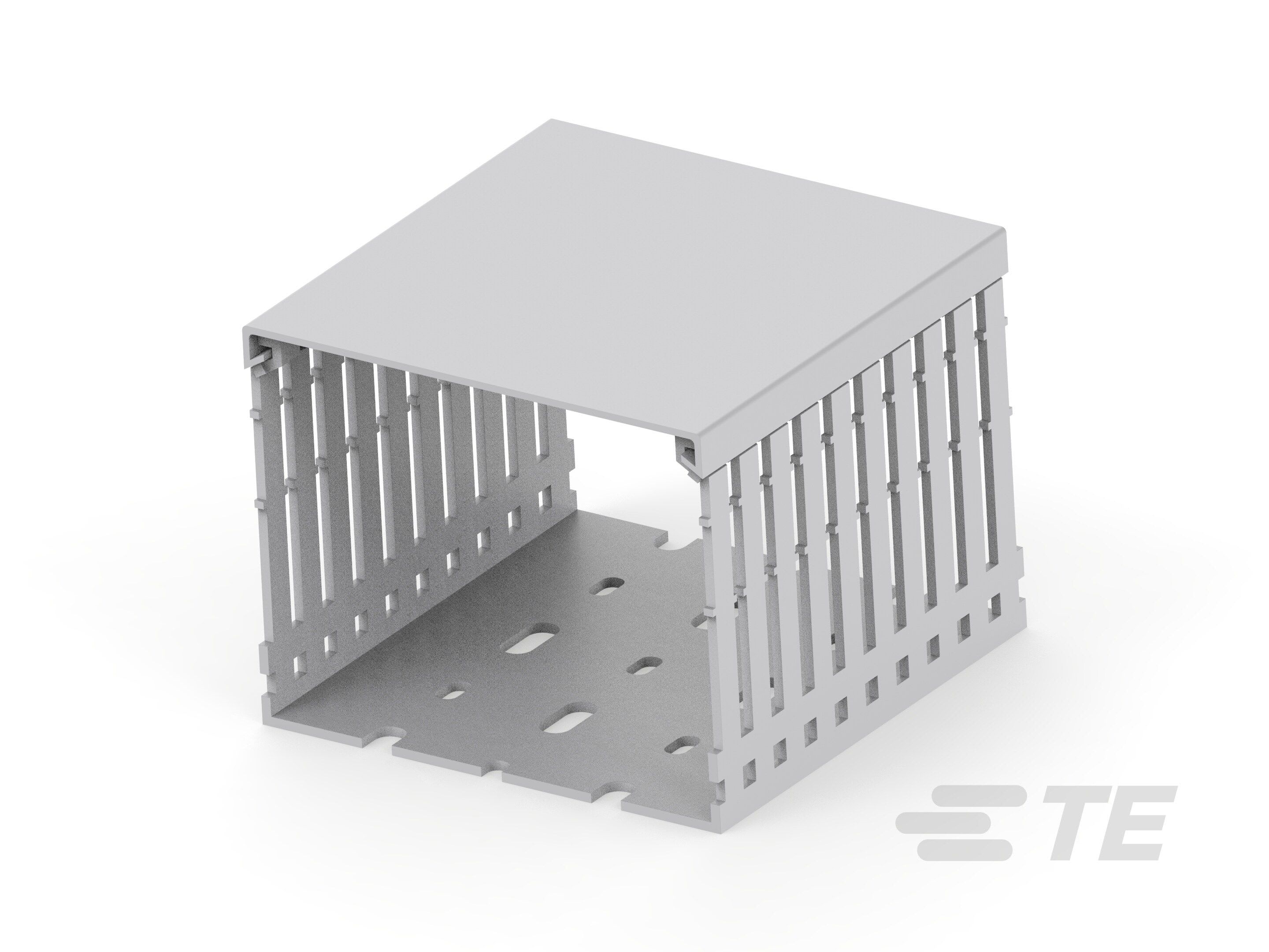 Te Entrelec - Kit goulotte de câblage + capot PVC, 100x80, Grise