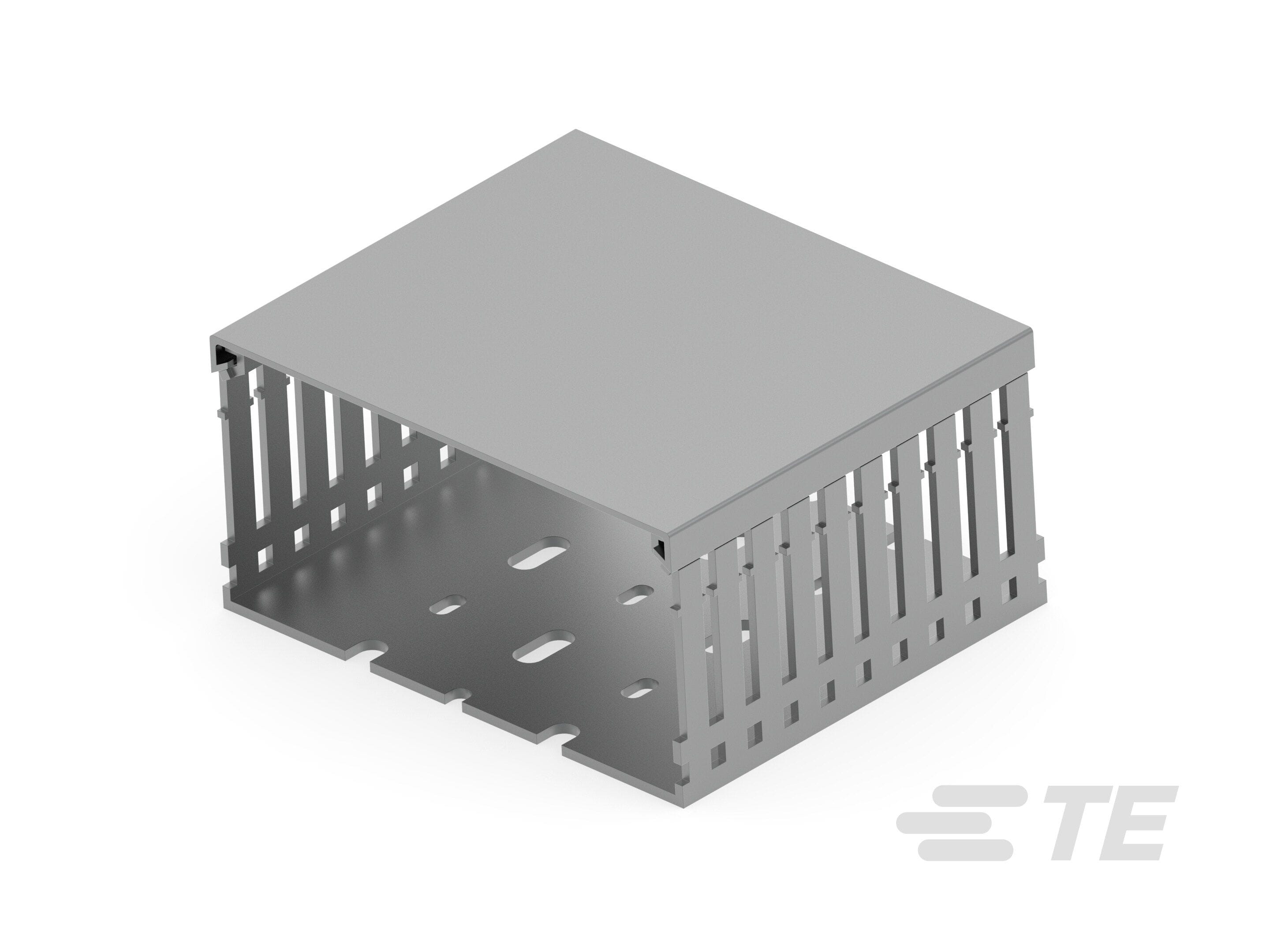 Te Entrelec - Kit goulotte de câblage + capot PVC, 120x60, Grise