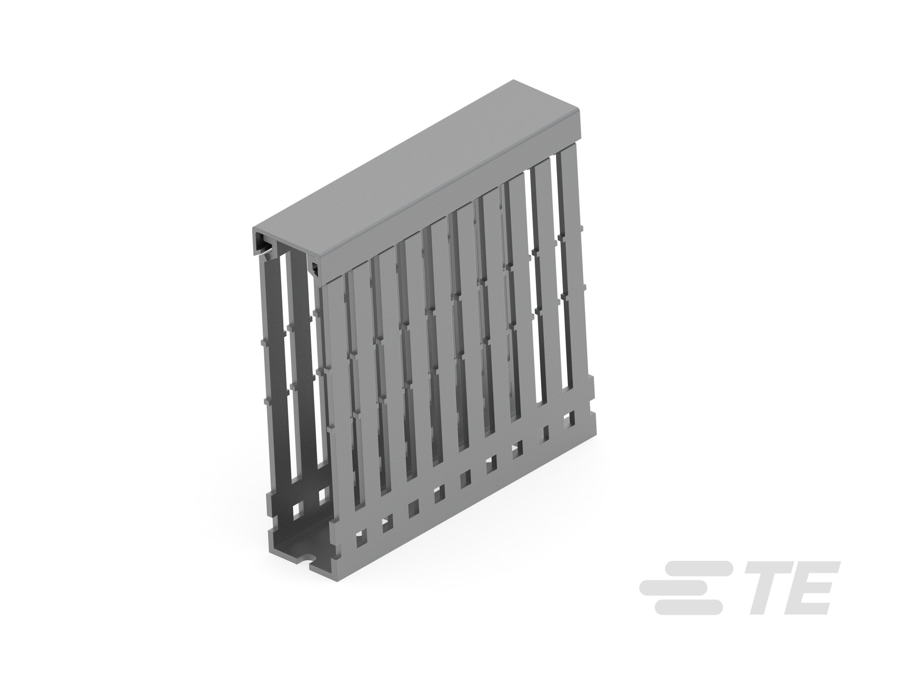 Te Entrelec - Kit goulotte de câblage + capot PVC, 25x100, Grise