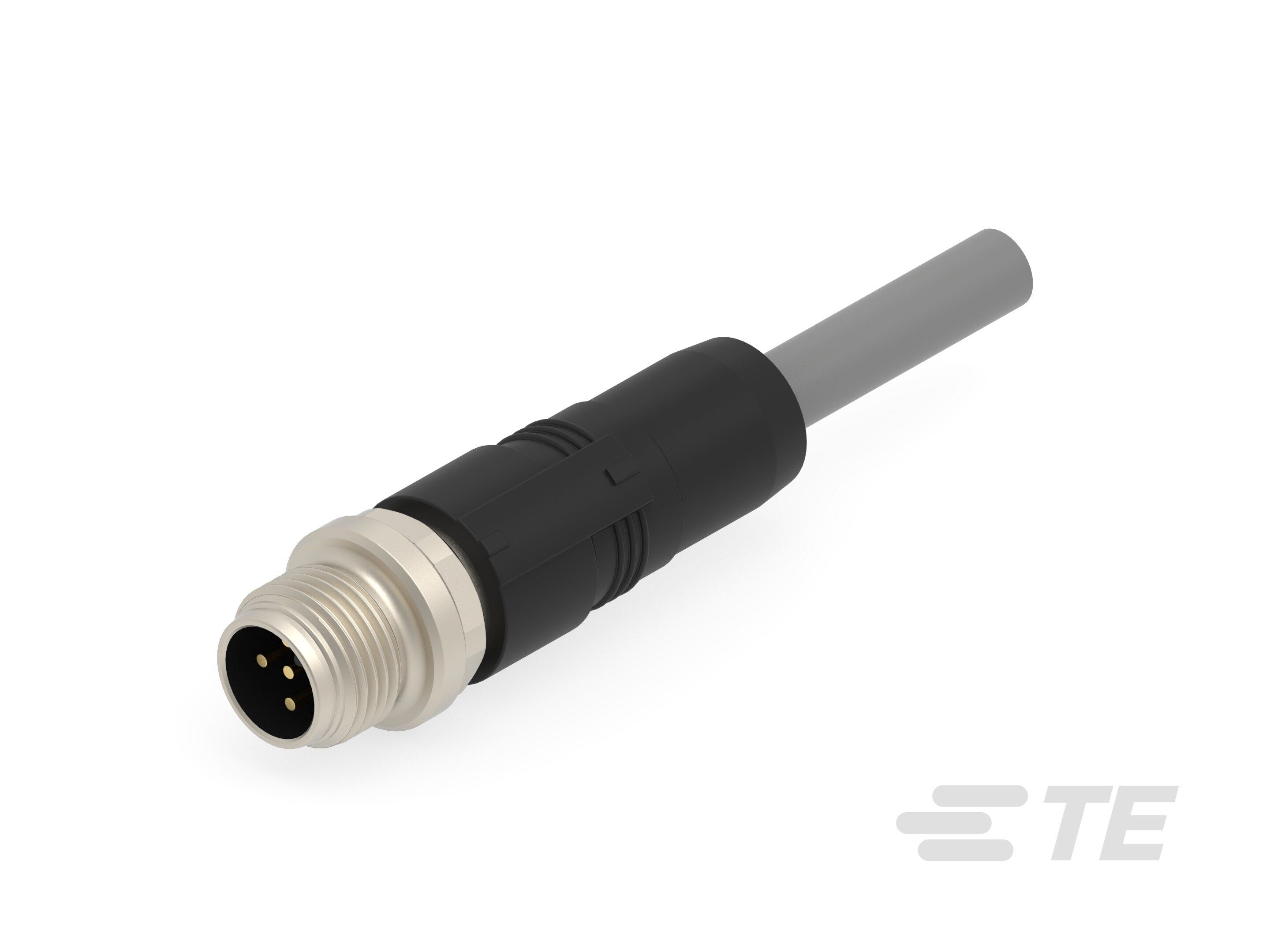 Te Entrelec - Cordons, M12 Queue de cochon, Droit, Gris