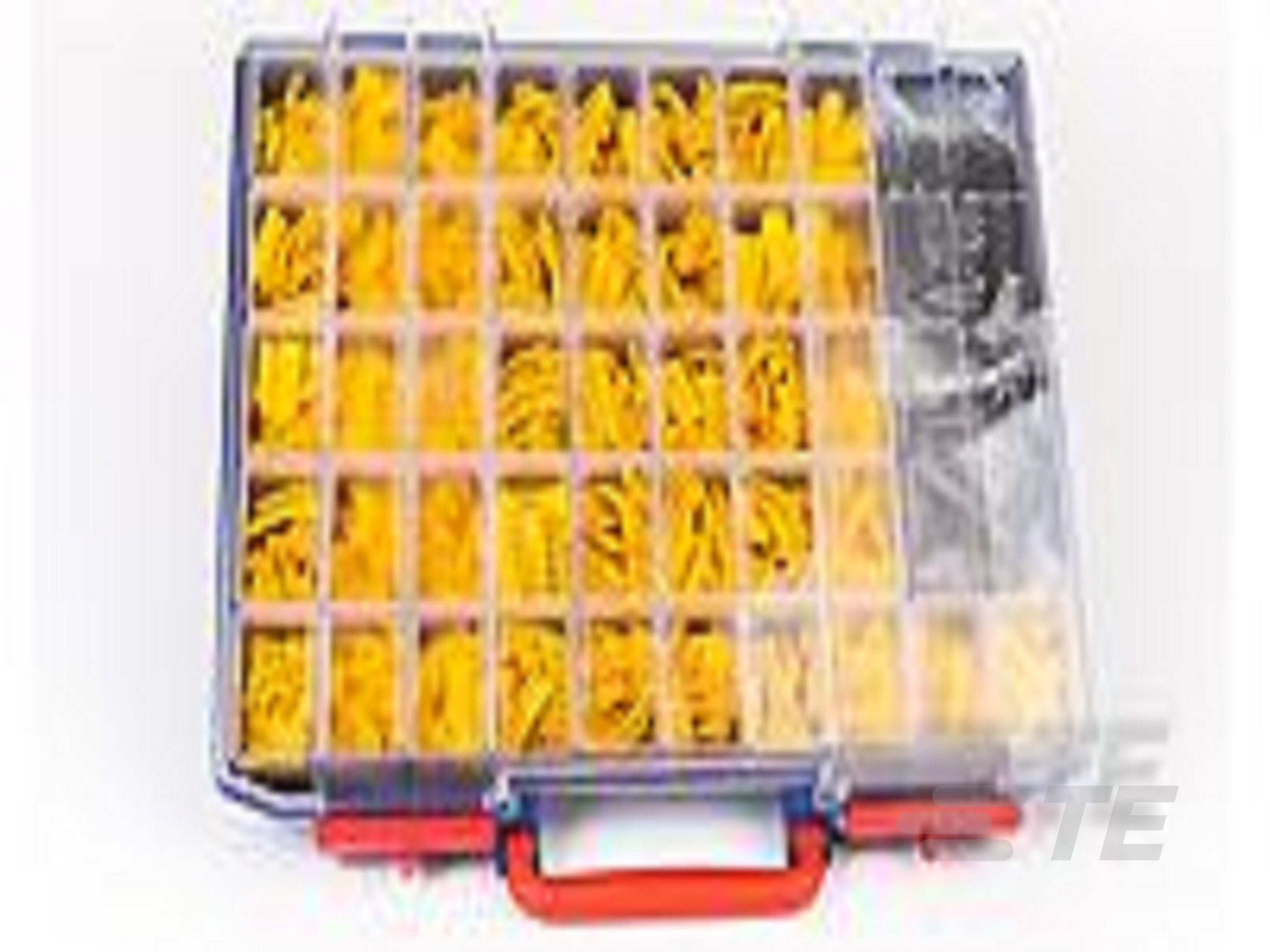 Te Entrelec - KIT complet CTO, repères à glisser pré-marqués et porte repères, Jaune