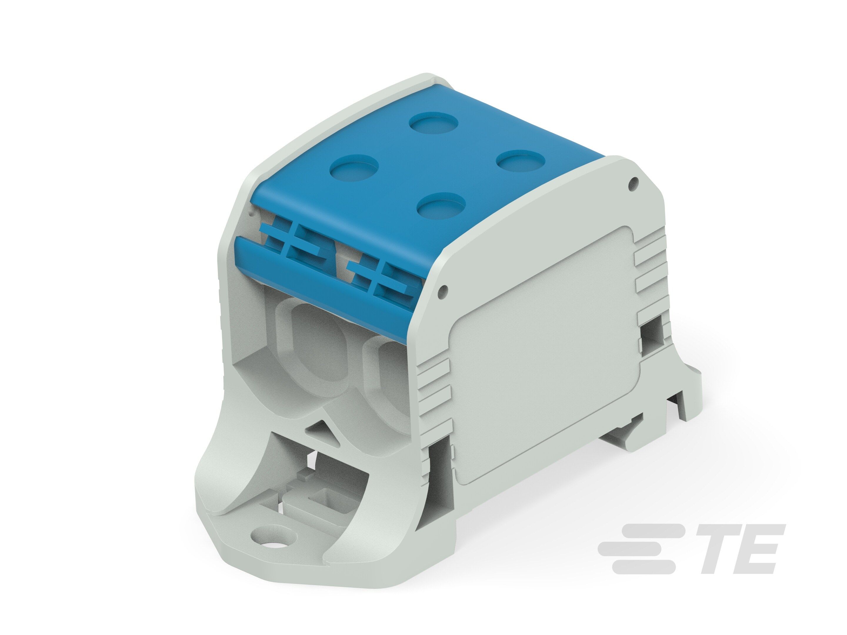 Te Entrelec - Bloc de jonction de puissance compact bipolaire, section 50 mm², gris/bleu