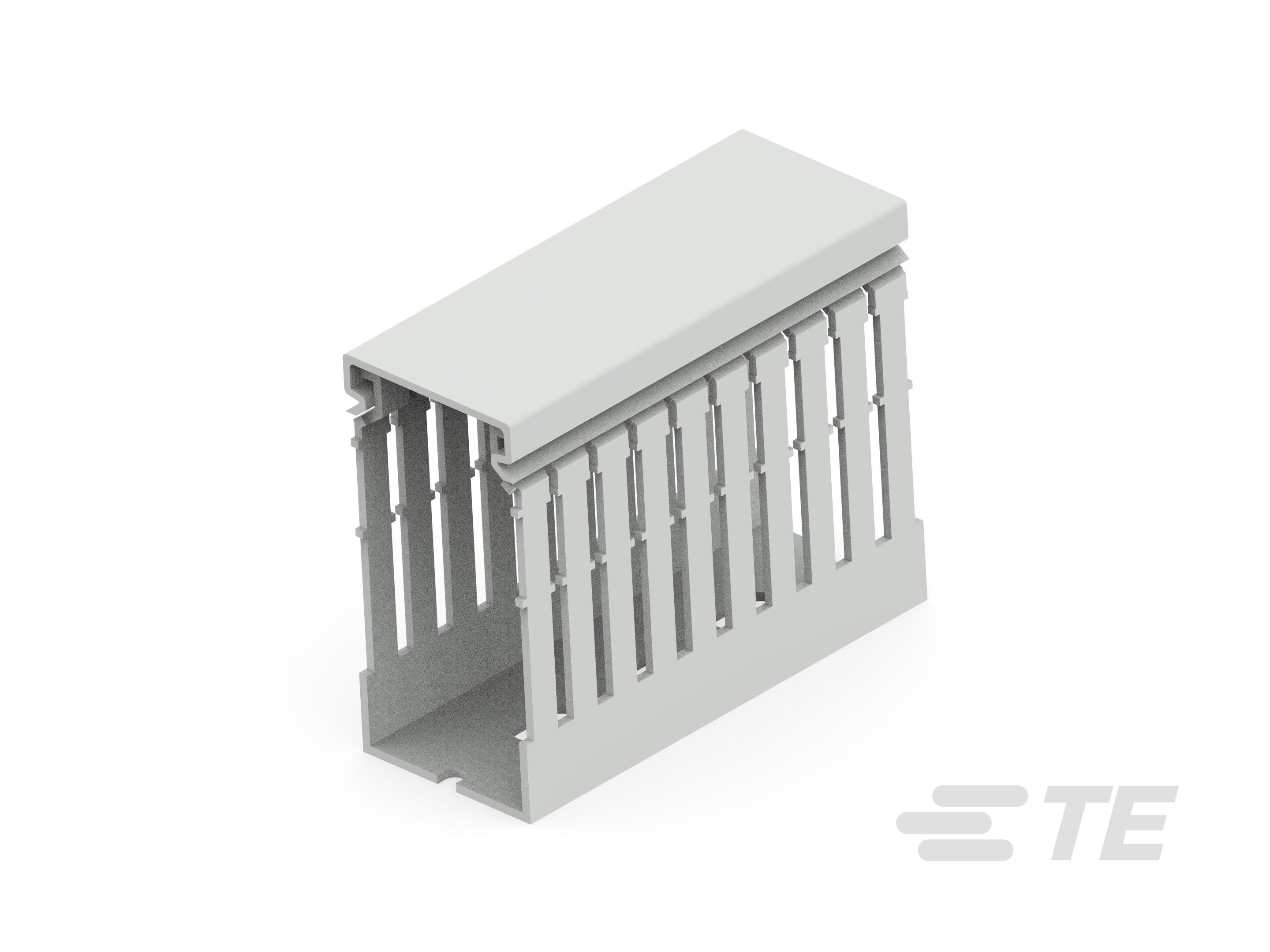 Te Entrelec - Kit goulotte de câblage + capot sans halogène, 40x80, Grise