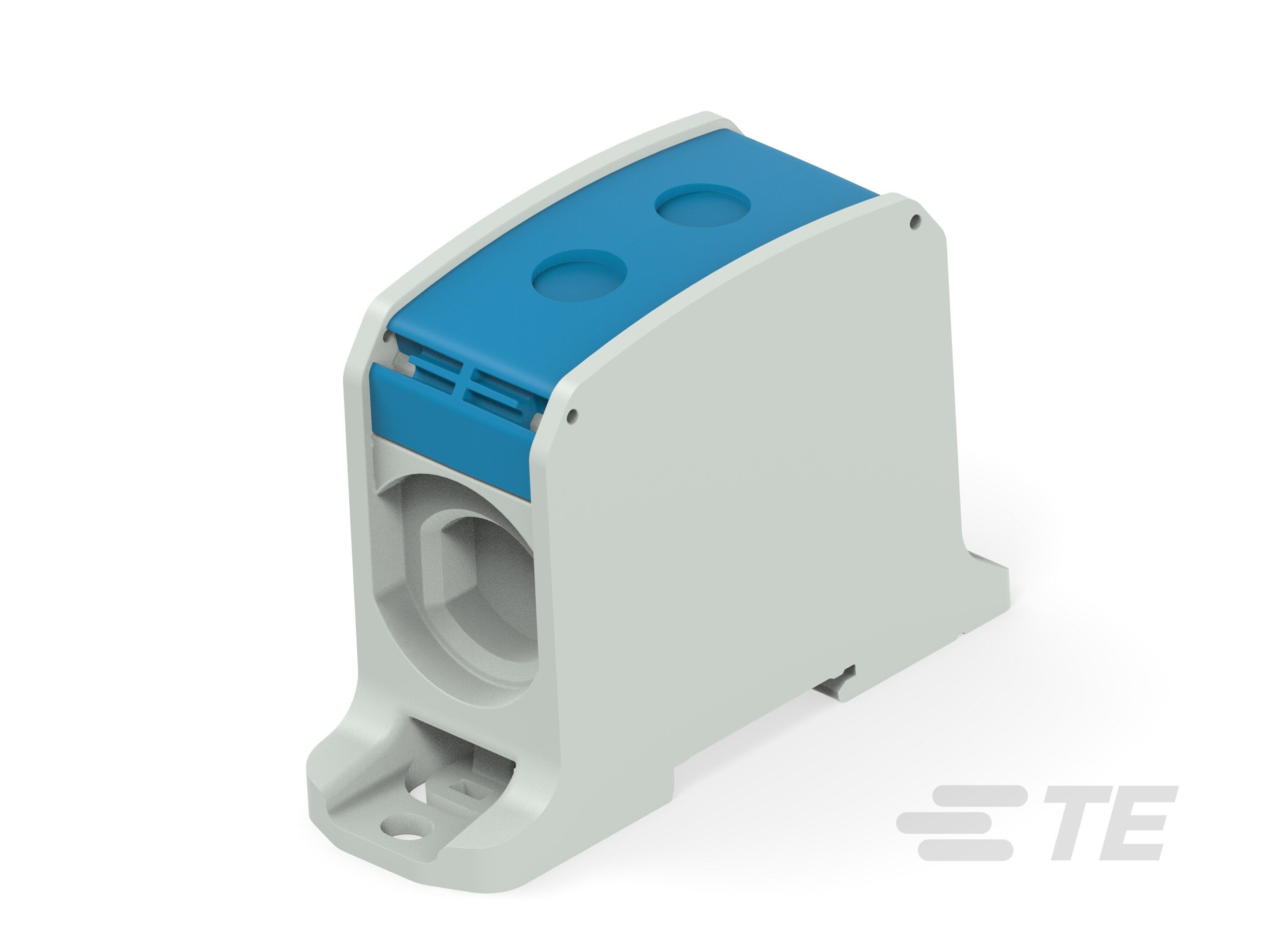 Te Entrelec - Bloc de jonction de puissance compact unipolaire, section 185 mm², gris/bleu