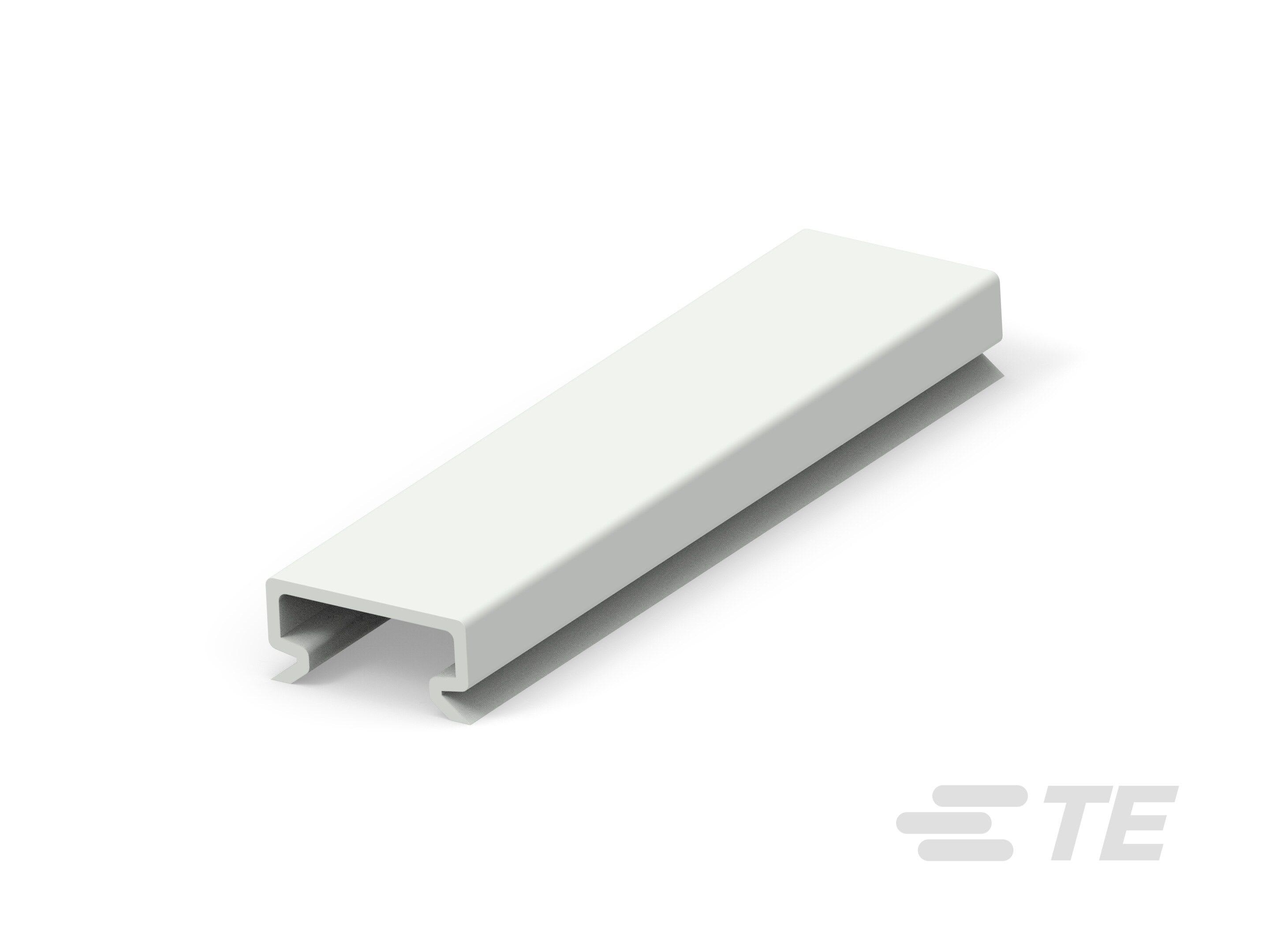 Te Entrelec - Capot pour goulotte, largeur 25mm,PC/ABS,Resistante au feu, sans halogène, Gris