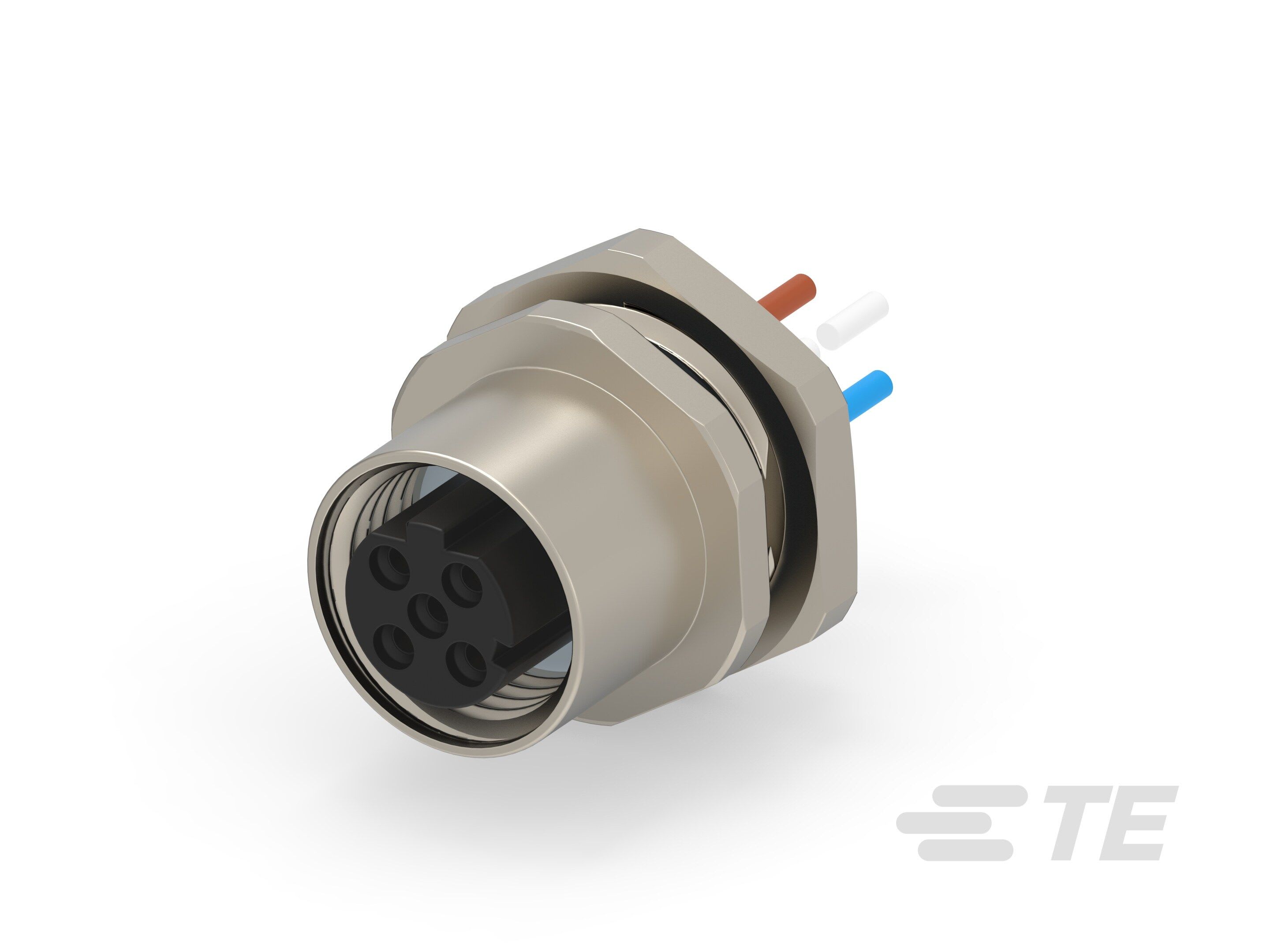Te Entrelec - Connecteur Femelle, M12, Alliage cuivre, Polyamide,Noir