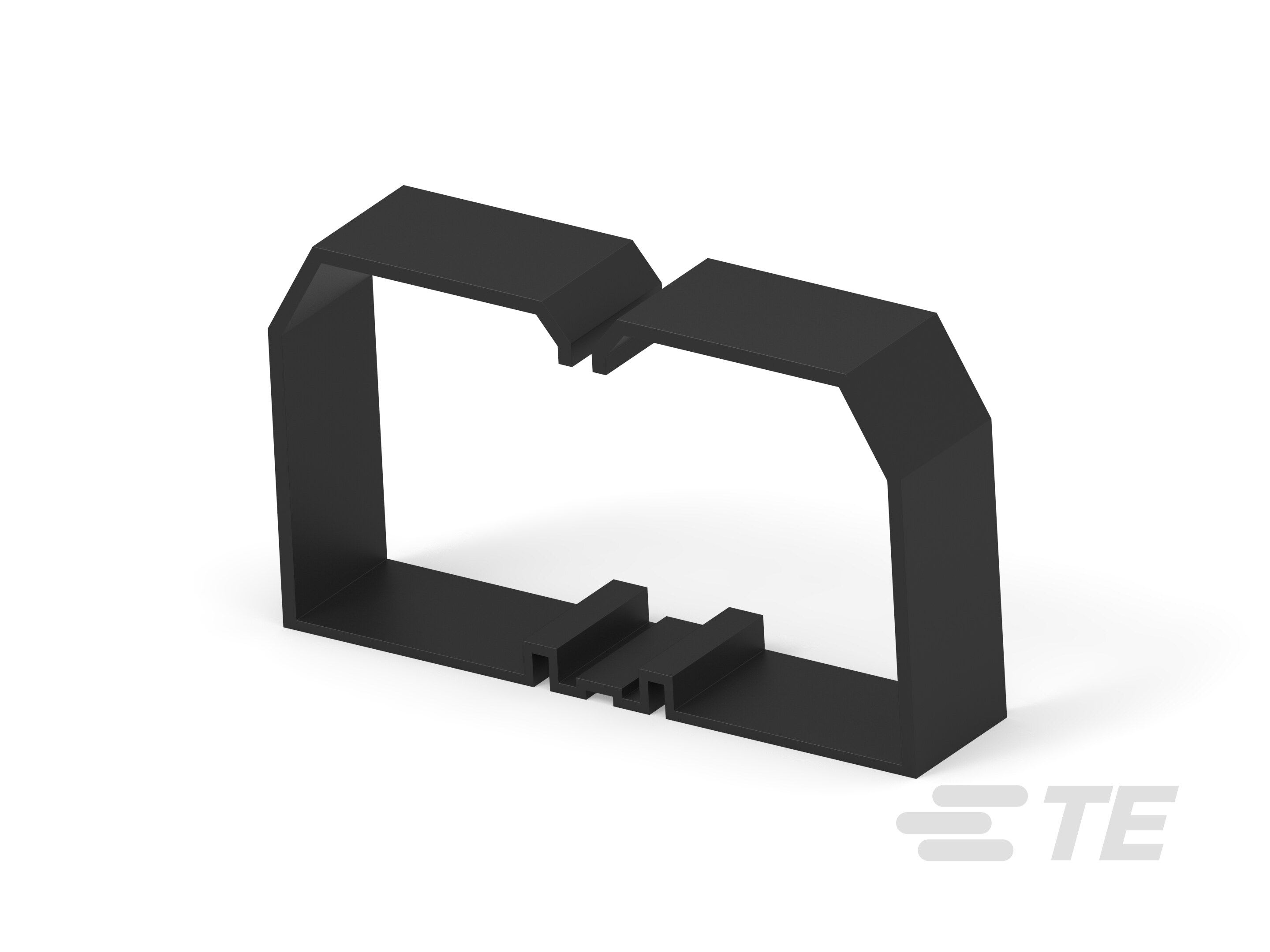 Te Entrelec - Support de fil pour goulotte, 100x60mm, Noir