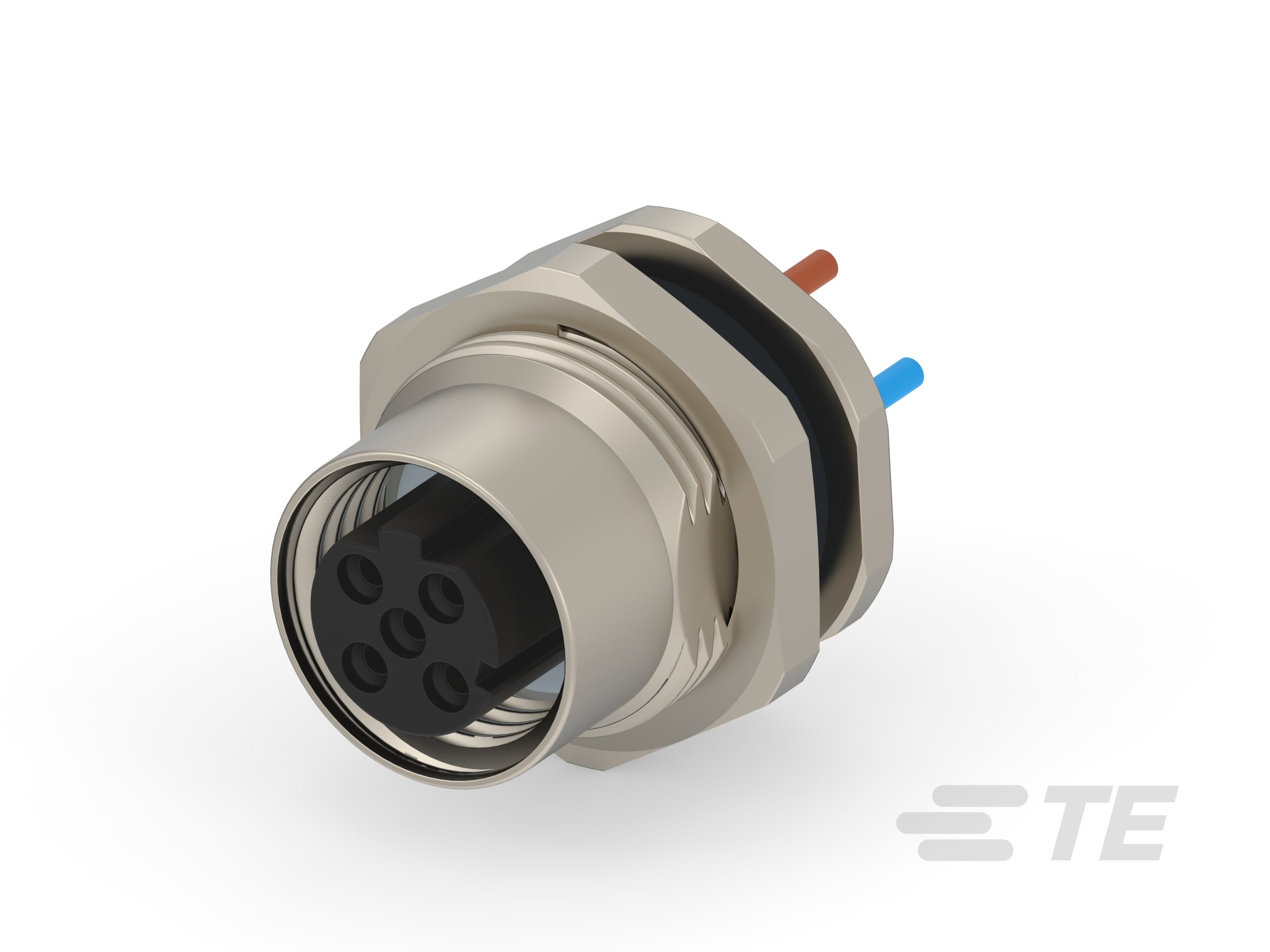 Te Entrelec - Connecteur Femelle, M12, Alliage cuivre, Polyamide,Noir