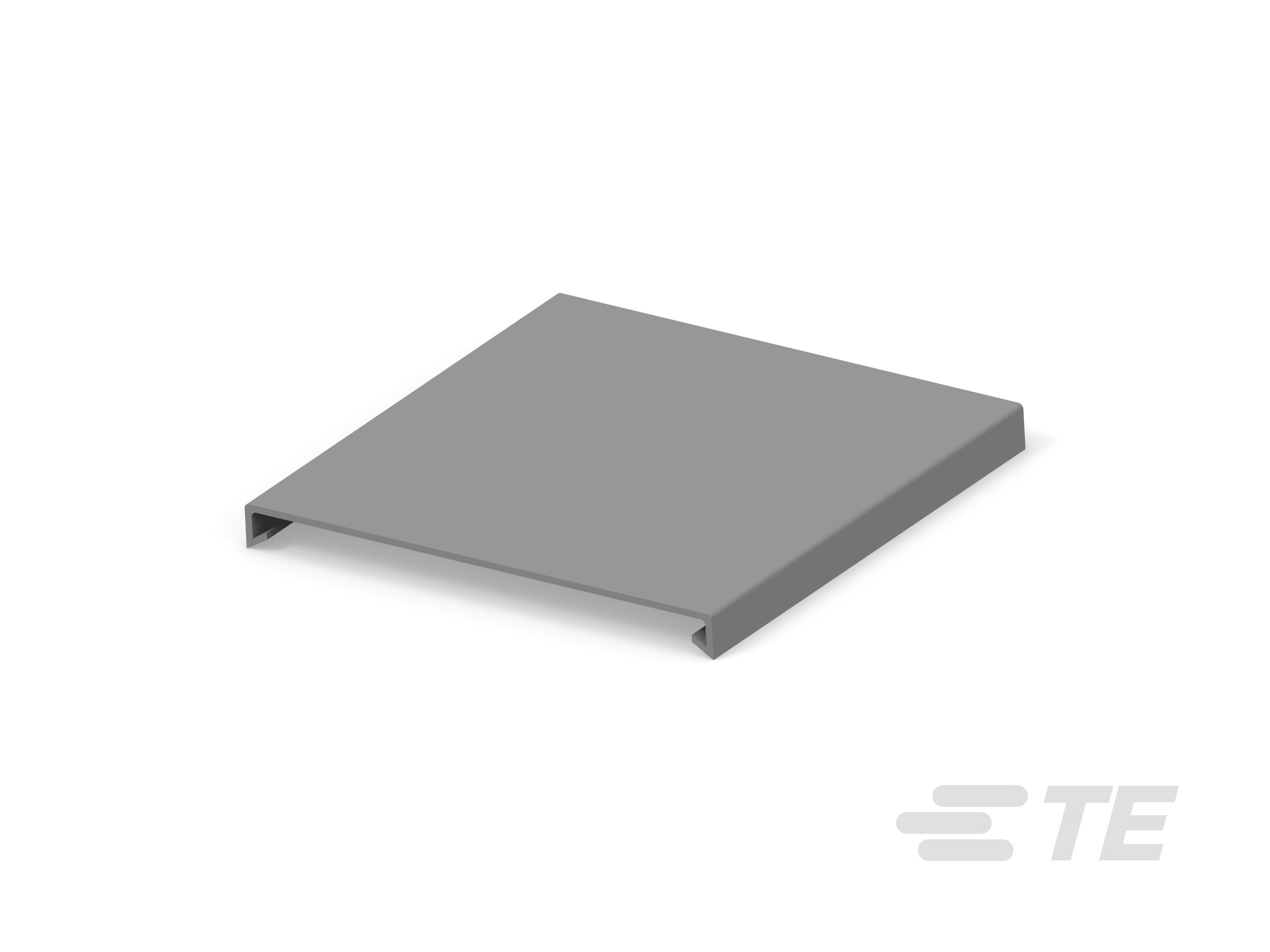 Te Entrelec - Capot pour goulotte, largeur 100mm,PVC, Gris