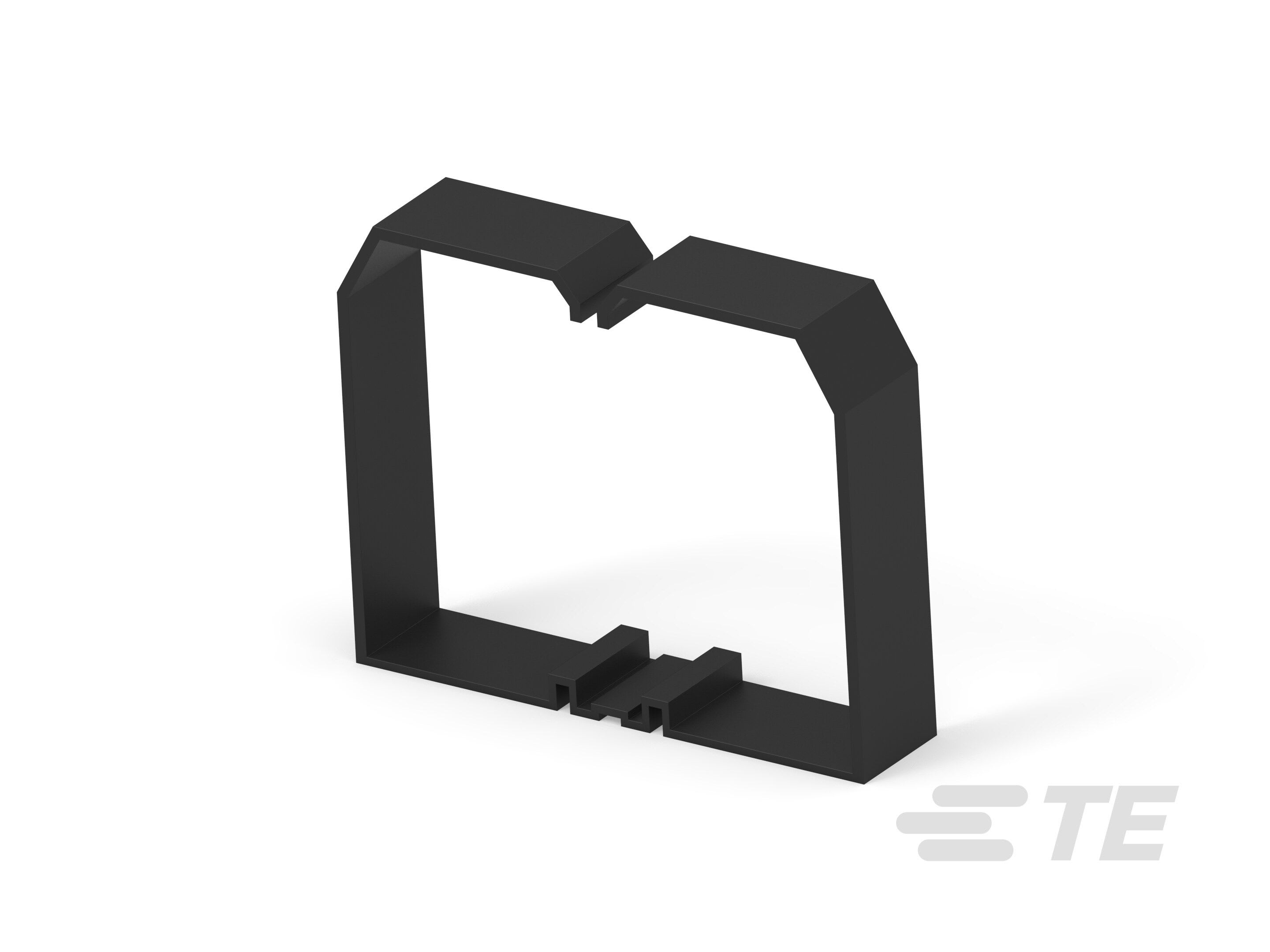 Te Entrelec - Support de fil pour goulotte, 100x80mm, Noir