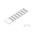 Te Entrelec - Etiquette souple pour bague porte-repère PMF 4 x 12 mm (blanc) en PVC