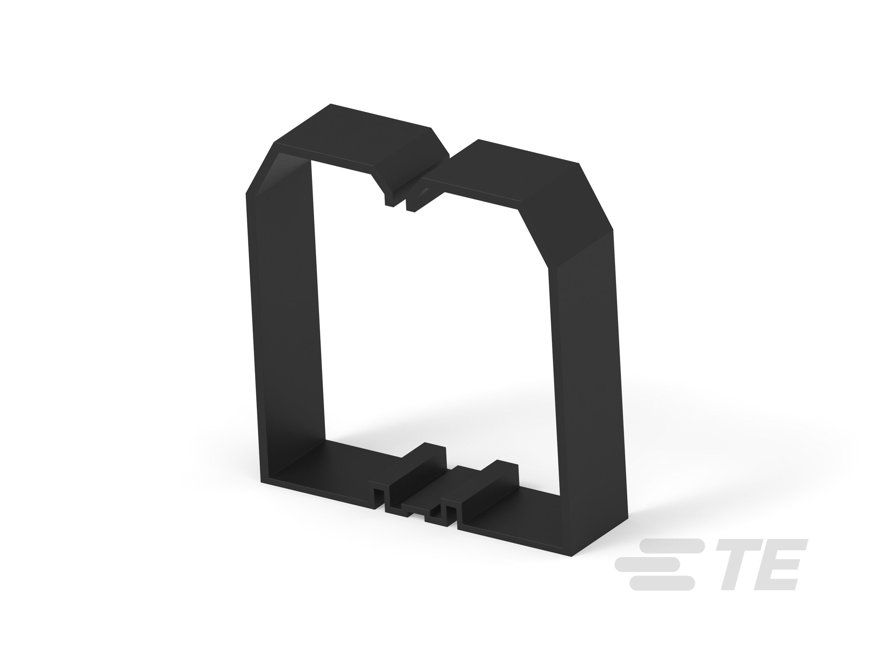 Te Entrelec - Support de fil pour goulotte, 80x80mm, Noir