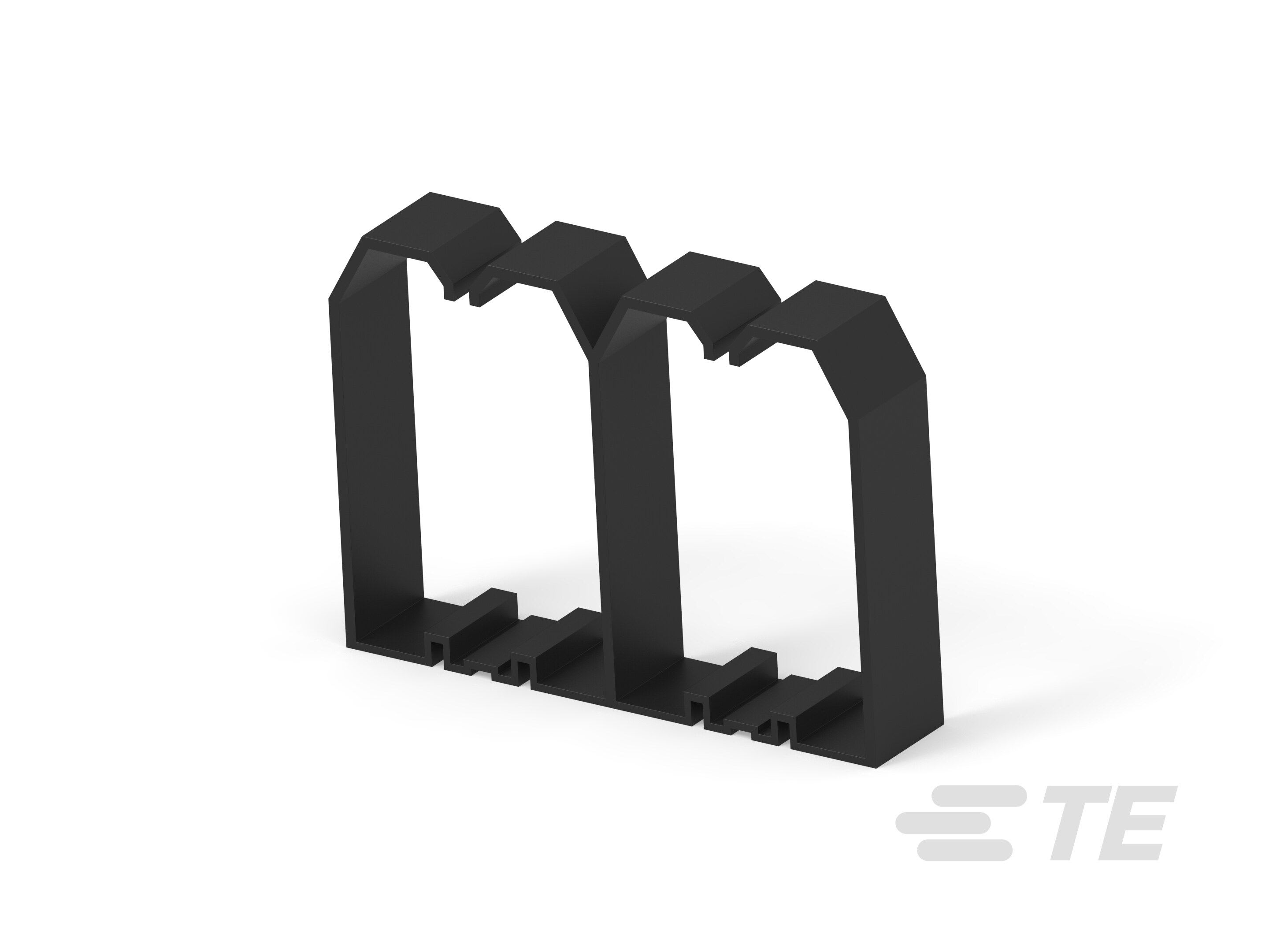 Te Entrelec - Support de fil pour goulotte, 120x80mm, Noir