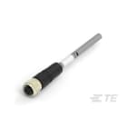 Te Entrelec - Cordons, Femelle, M12 Queue de cochon, Droit, Gris