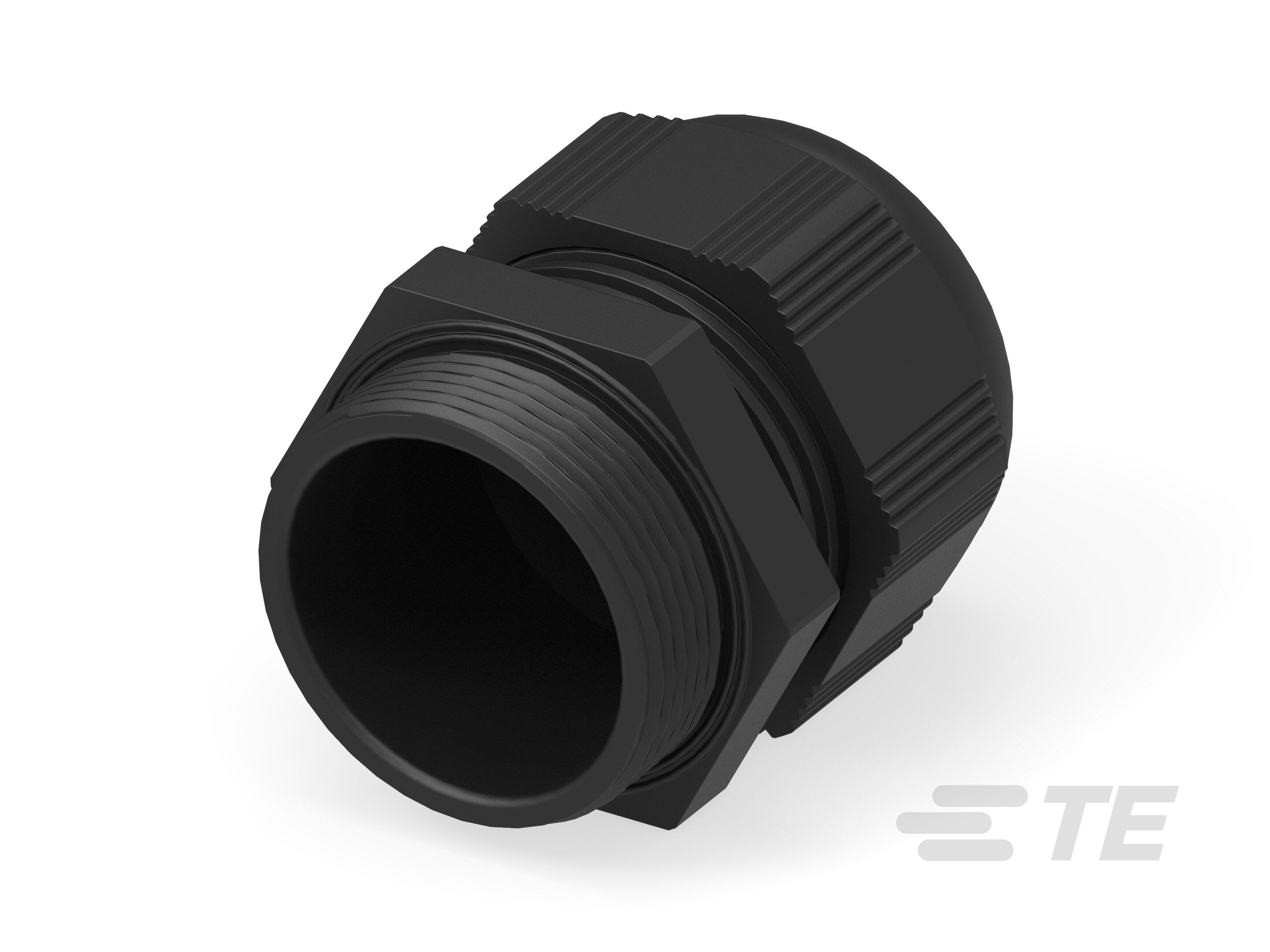 Te Entrelec - Presse-étoupe avec contre-écrou, filetage PG, polyamide, noir (Taille A)
