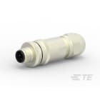 Te Entrelec - Connecteur Mâle, M12, Alliage cuivre, Polyamide 66 GF25,Noir