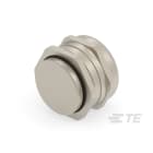 Te Entrelec - Presse-étoupe (sans contre-écrou), filetage métrique, Laiton nickelé (Taille H)