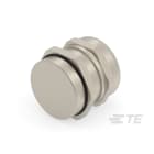 Te Entrelec - Presse-étoupe (sans contre-écrou), filetage métrique, Laiton nickelé (Taille B)