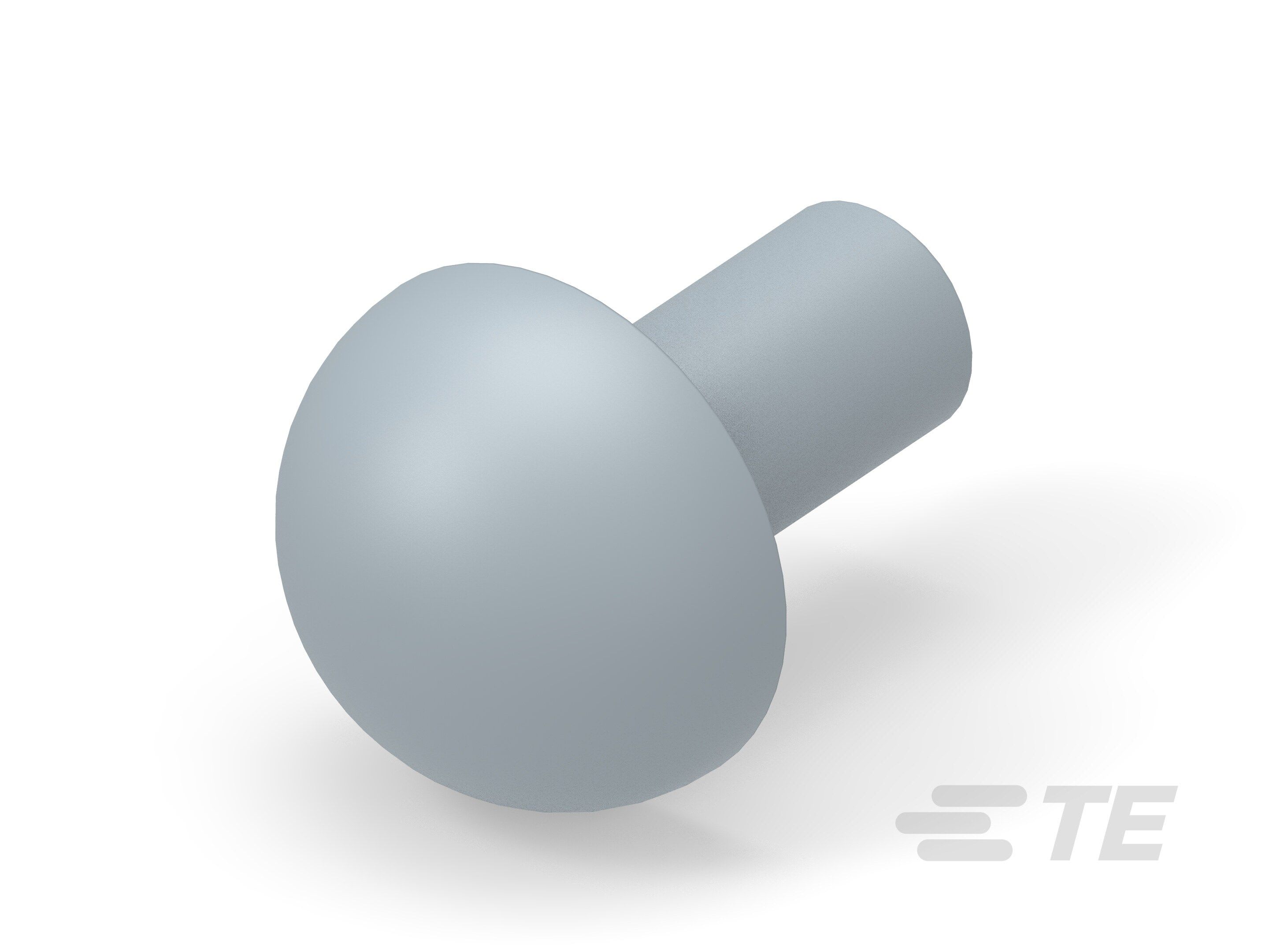 Te Entrelec - Bouchon dôme EP-DOP en polyamide, taille16, diam. 7, Gris