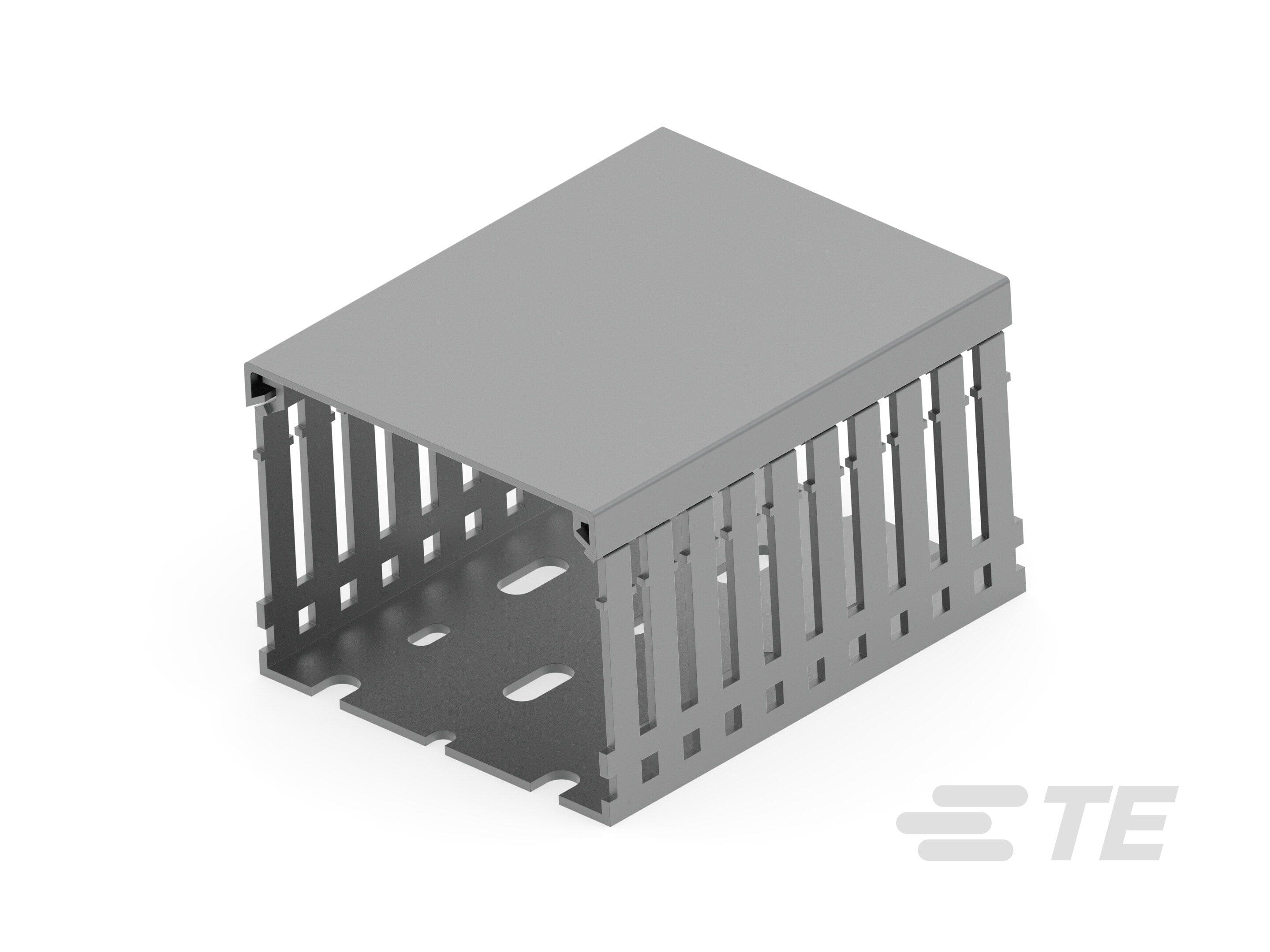 Te Entrelec - Kit goulotte de câblage + capot PVC, 80x60, Grise