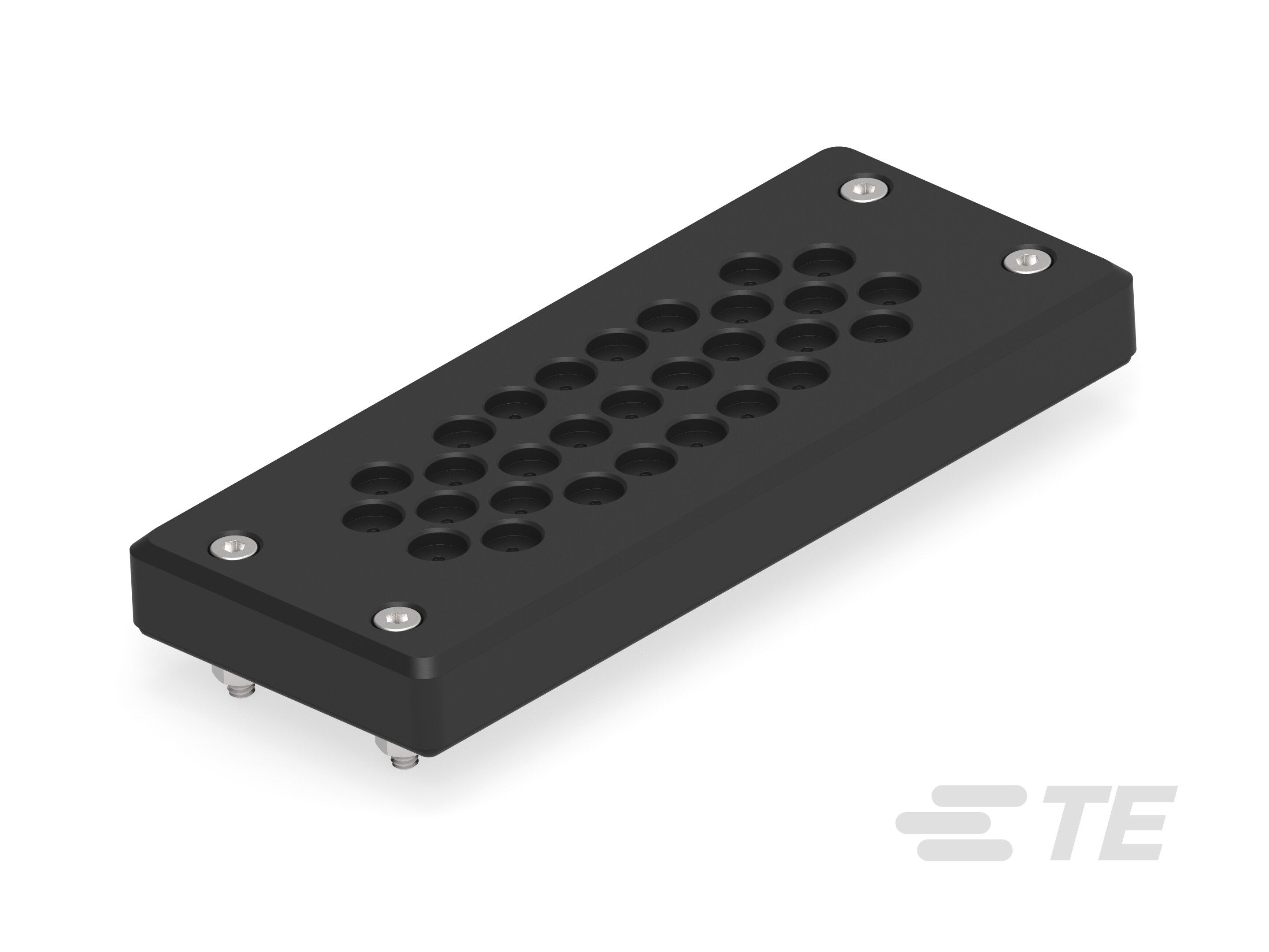 Te Entrelec - Presse-étoupe, plaques de 29 entrées, polyamide, noir