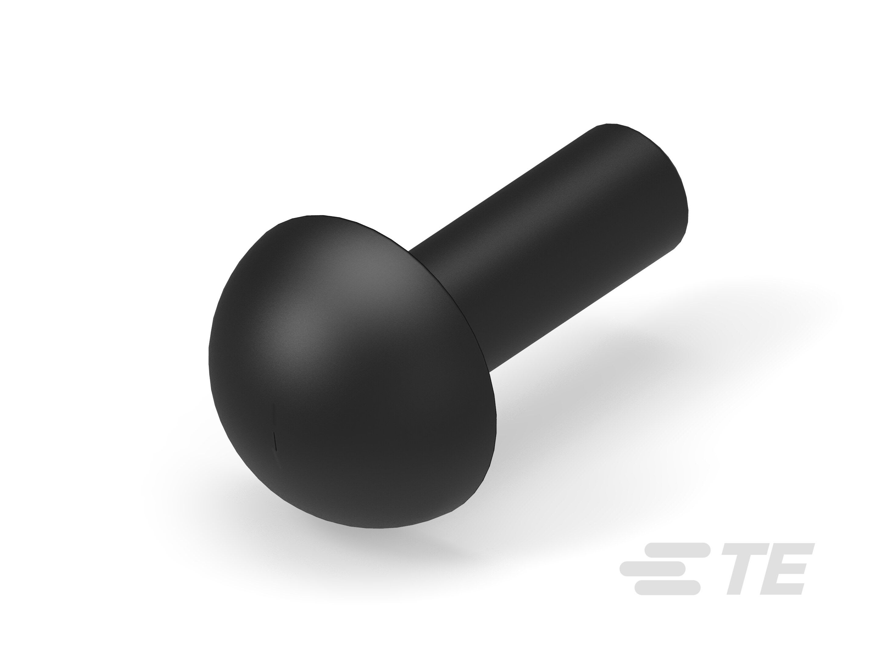 Te Entrelec - Bouchon dôme EP-DOP en polyamide, taille 9, diam. 4, Noir