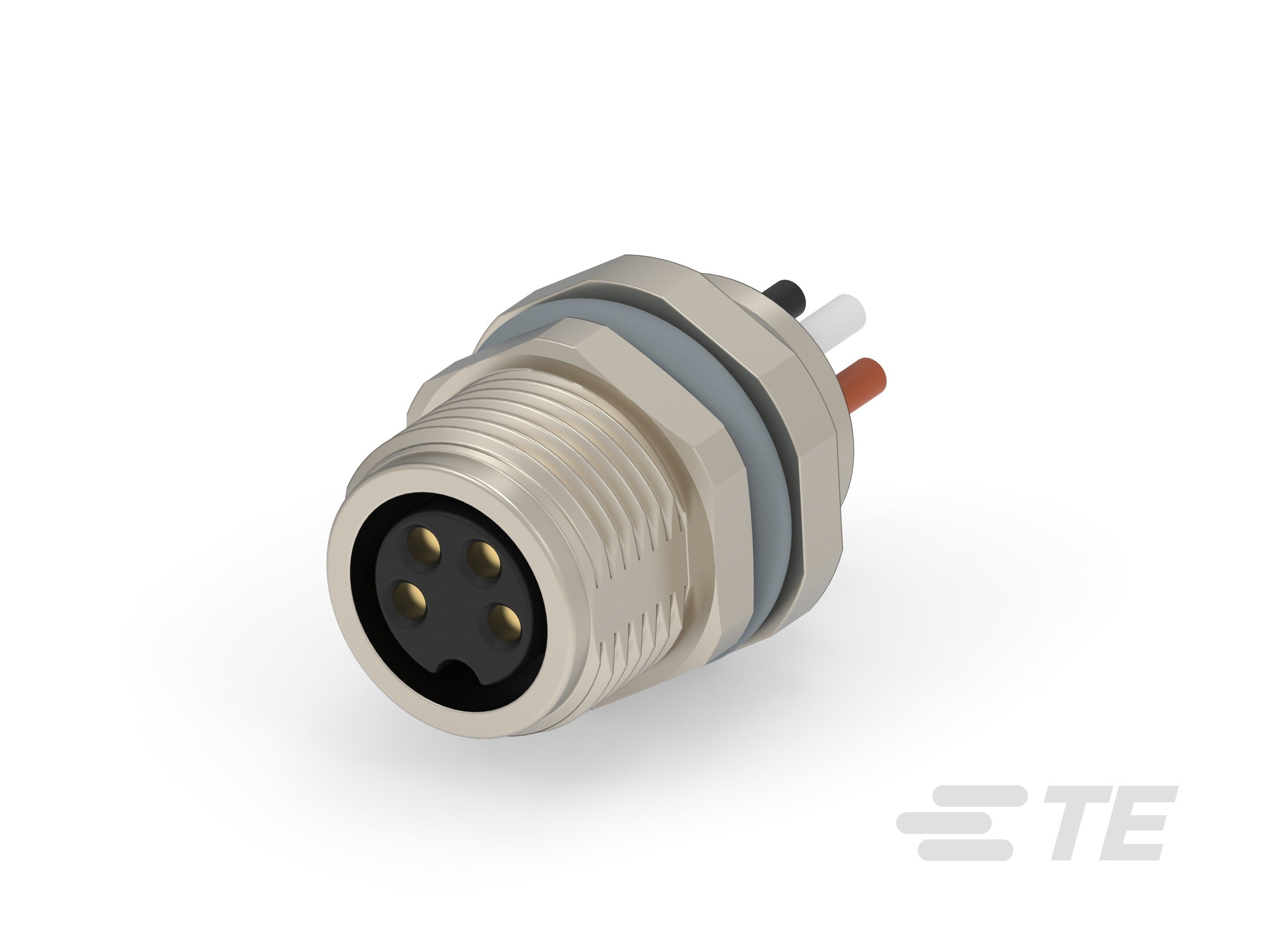 Te Entrelec - Connecteur M8, Femelle, Alliage cuivre, Polyamide 67 GF30,Noir