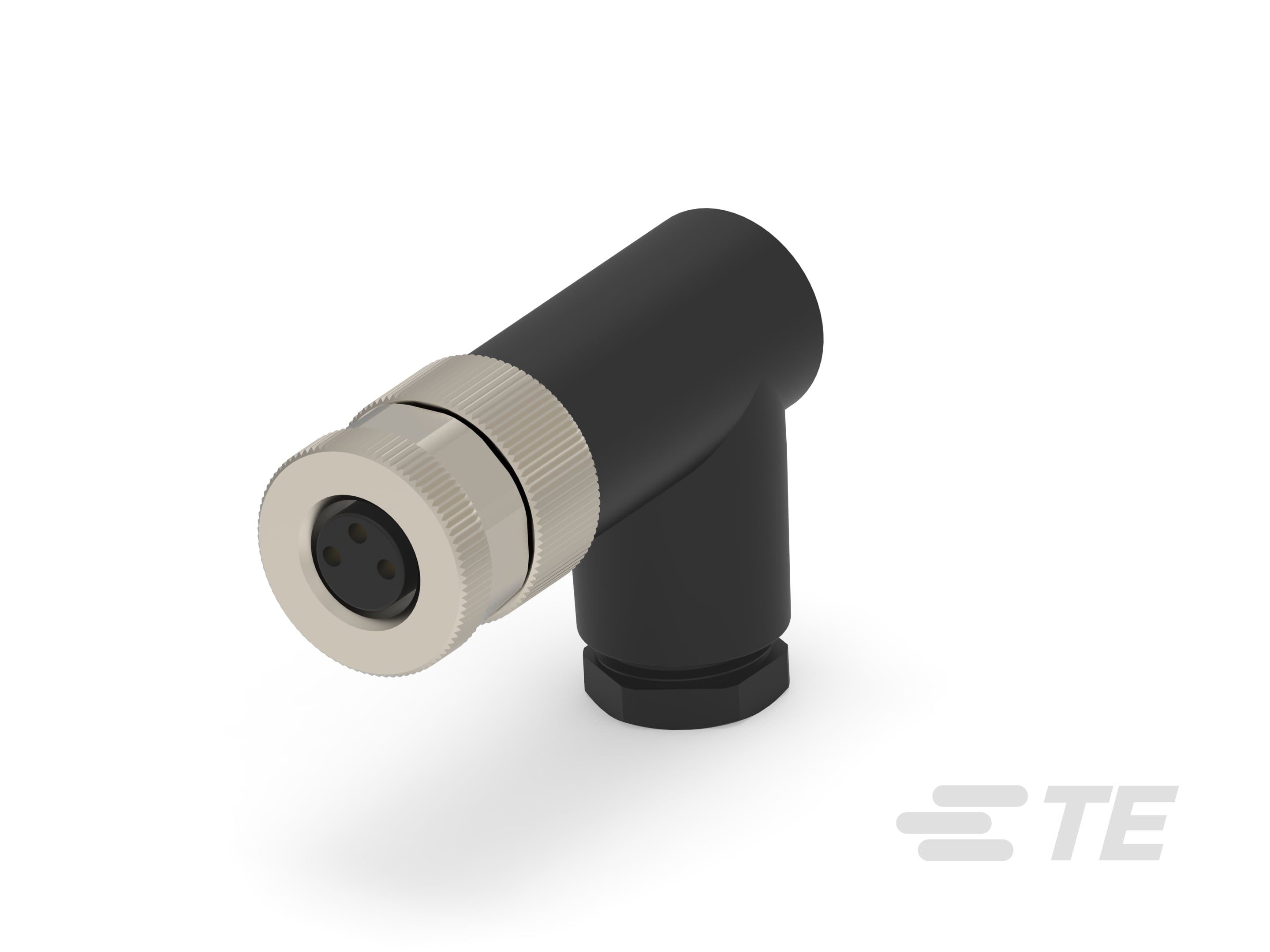 Te Entrelec - Connecteur M8,Femelle, PBT, Polyamide 66 GF25,Noir