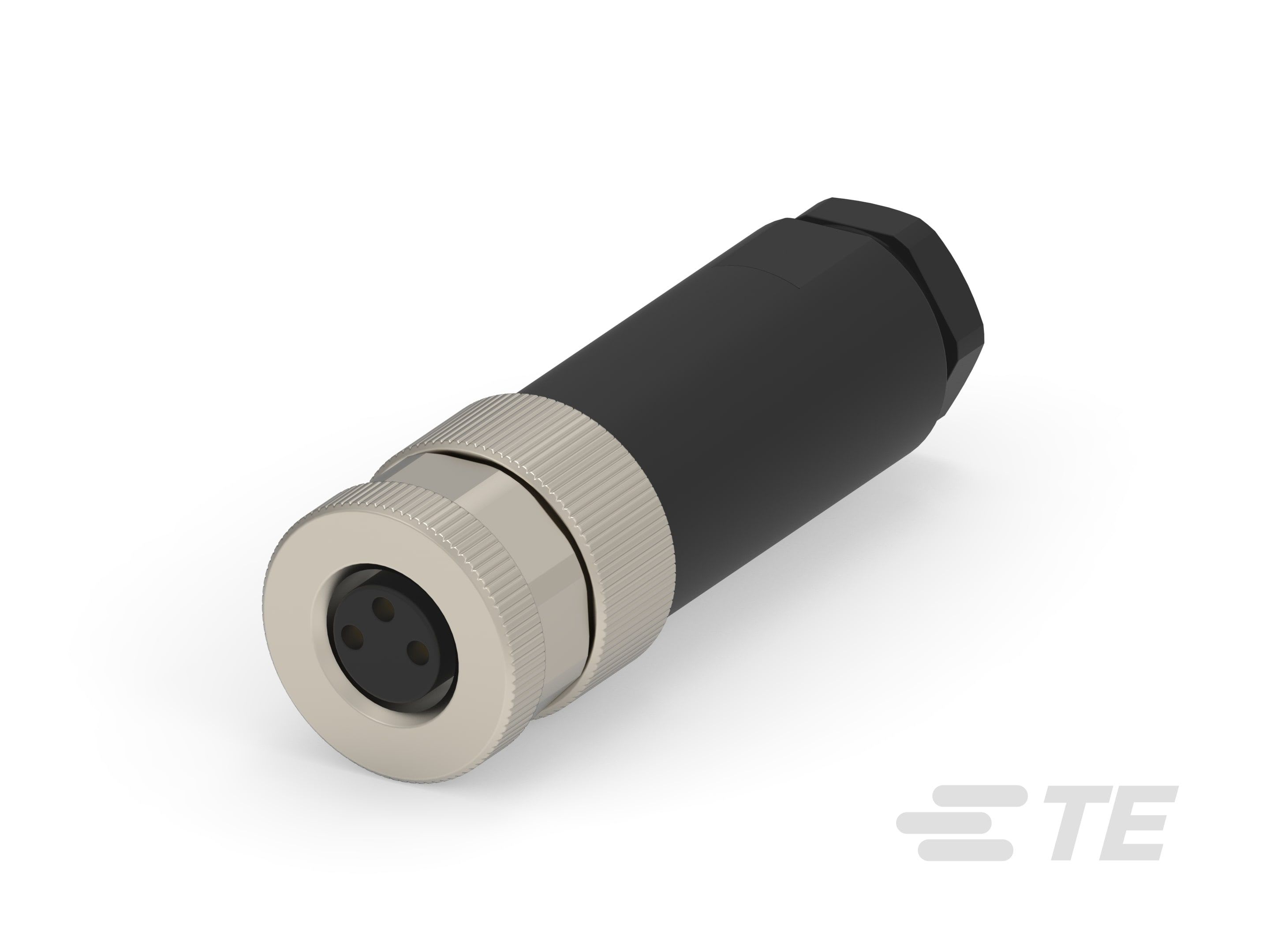 Te Entrelec - Connecteur M8,Femelle, PBT, Polyamide 66 GF25,Noir