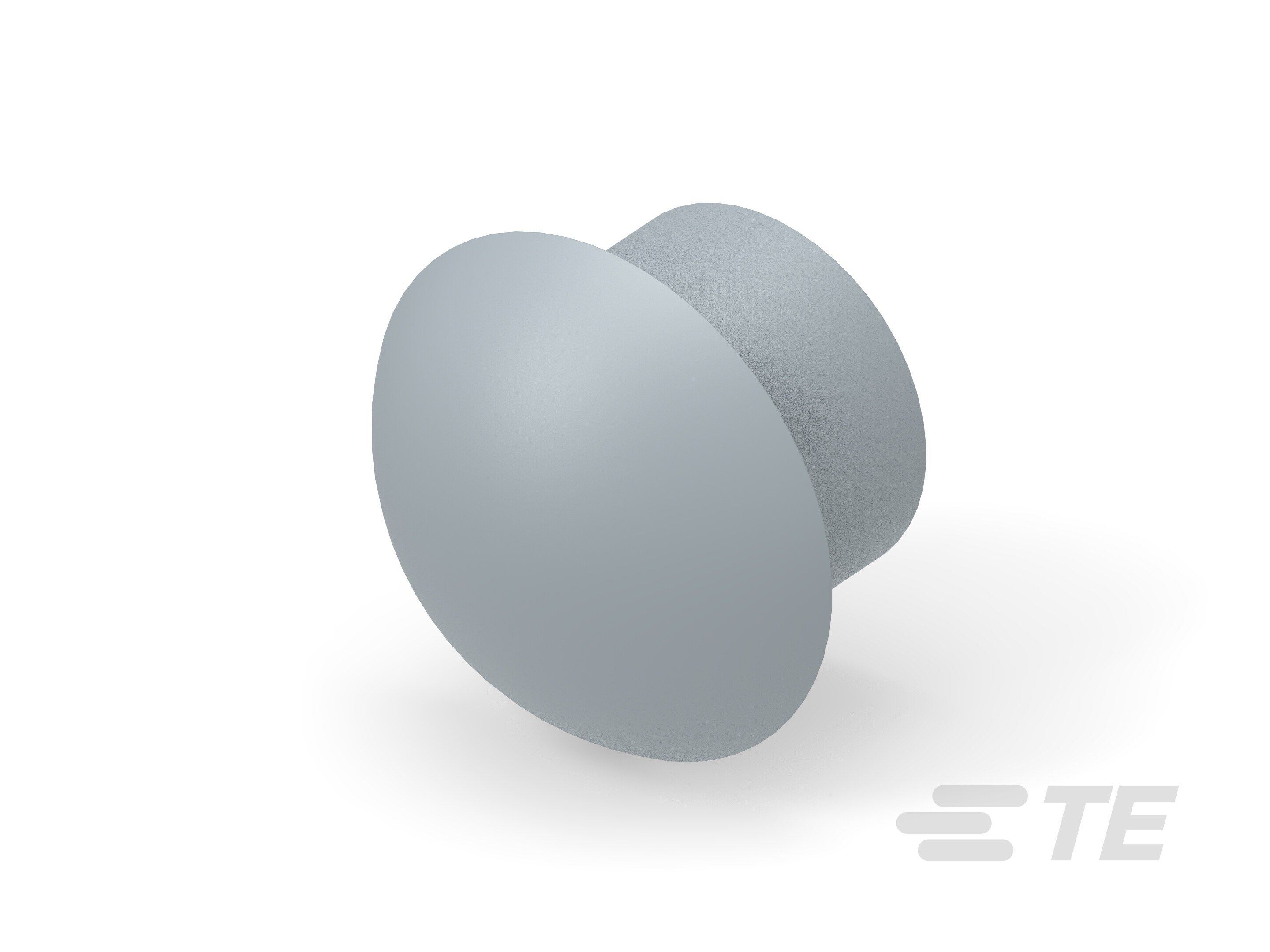 Te Entrelec - Bouchon dôme EP-DOP en polyamide, taille 37, diam. 25,7, Gris