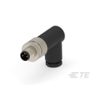 Te Entrelec - Connecteur M8, Mâle, PBT, Polyamide 66 GF25,Noir