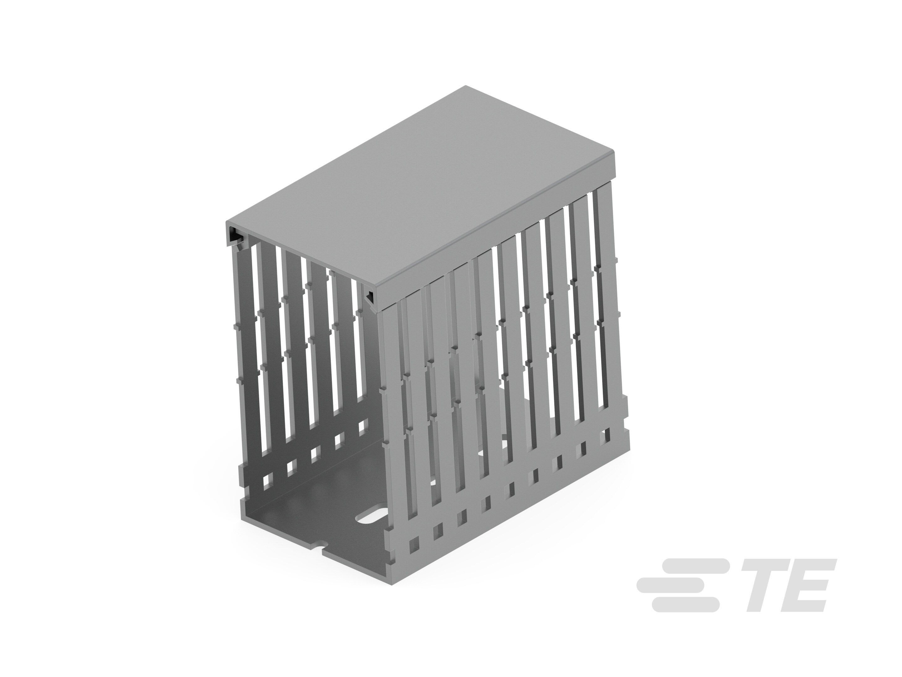 Te Entrelec - Kit goulotte de câblage + capot PVC, 60x100, Grise