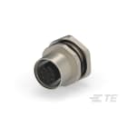 Te Entrelec - Connecteur Femelle, M12, Alliage cuivre, Polyamide 66 GF25,Noir