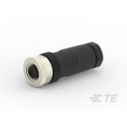 Te Entrelec - Connecteur Femelle, M12, PBT, Polyamide 66 GF25,Noir