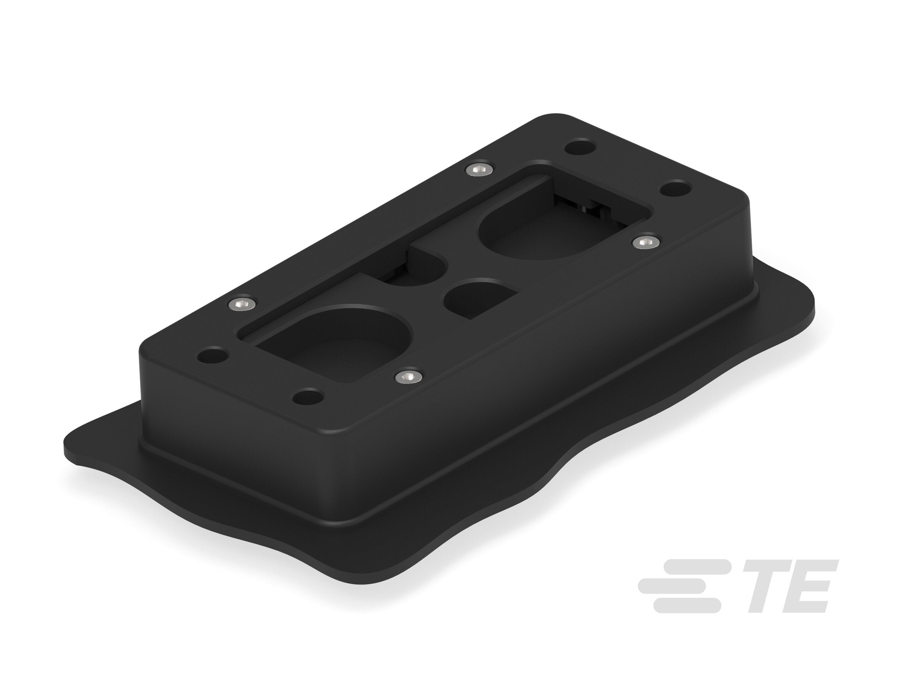 Te Entrelec - Presse-étoupe, plaques de 7 entrées, polyamide, noir