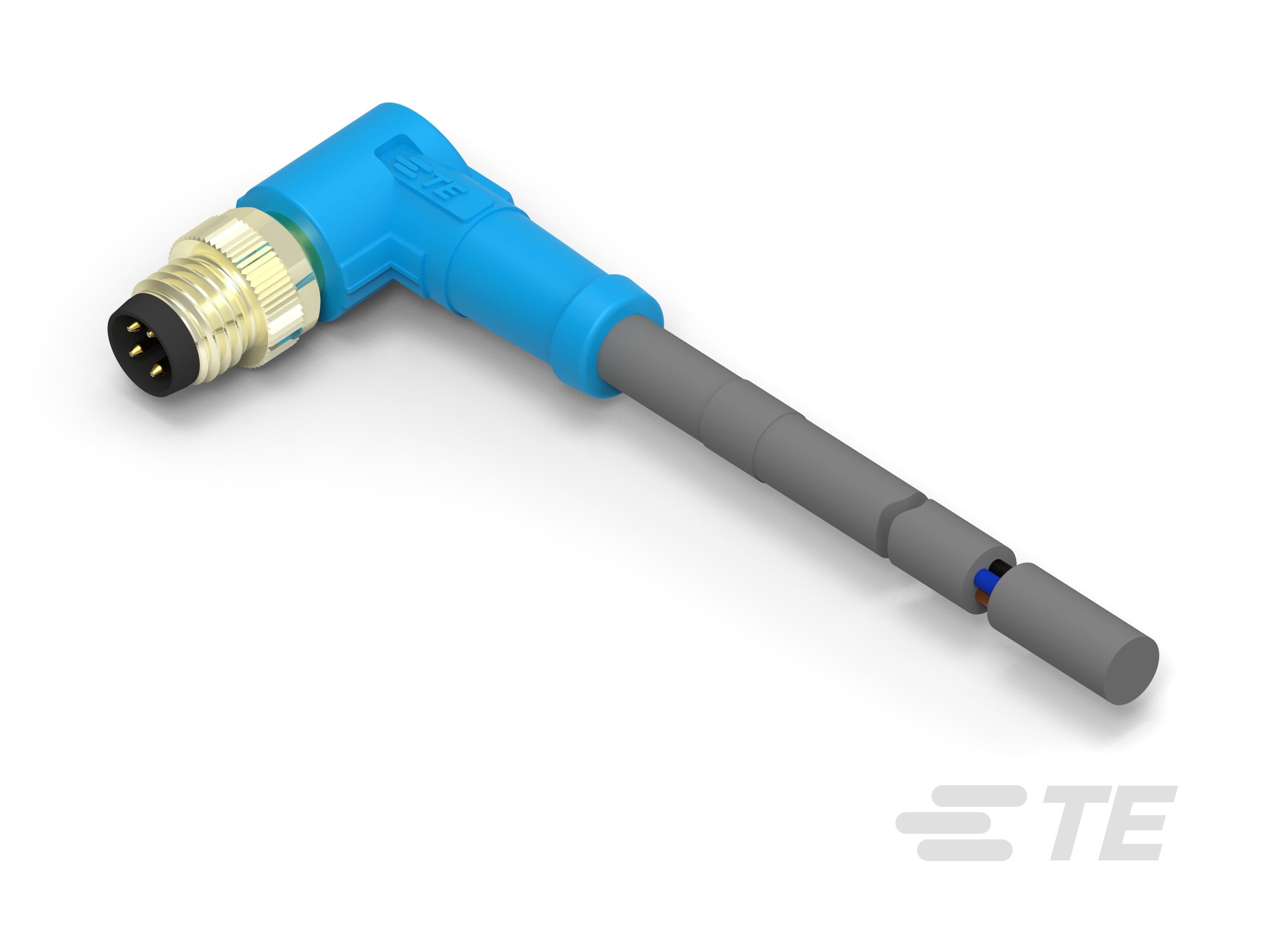 Te Entrelec - Cordons simples, M8 Queue de cochon,Gris