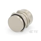 Te Entrelec - Presse-étoupe avec contre-écrou, filetage métrique, Laiton nickelé (Taille C)