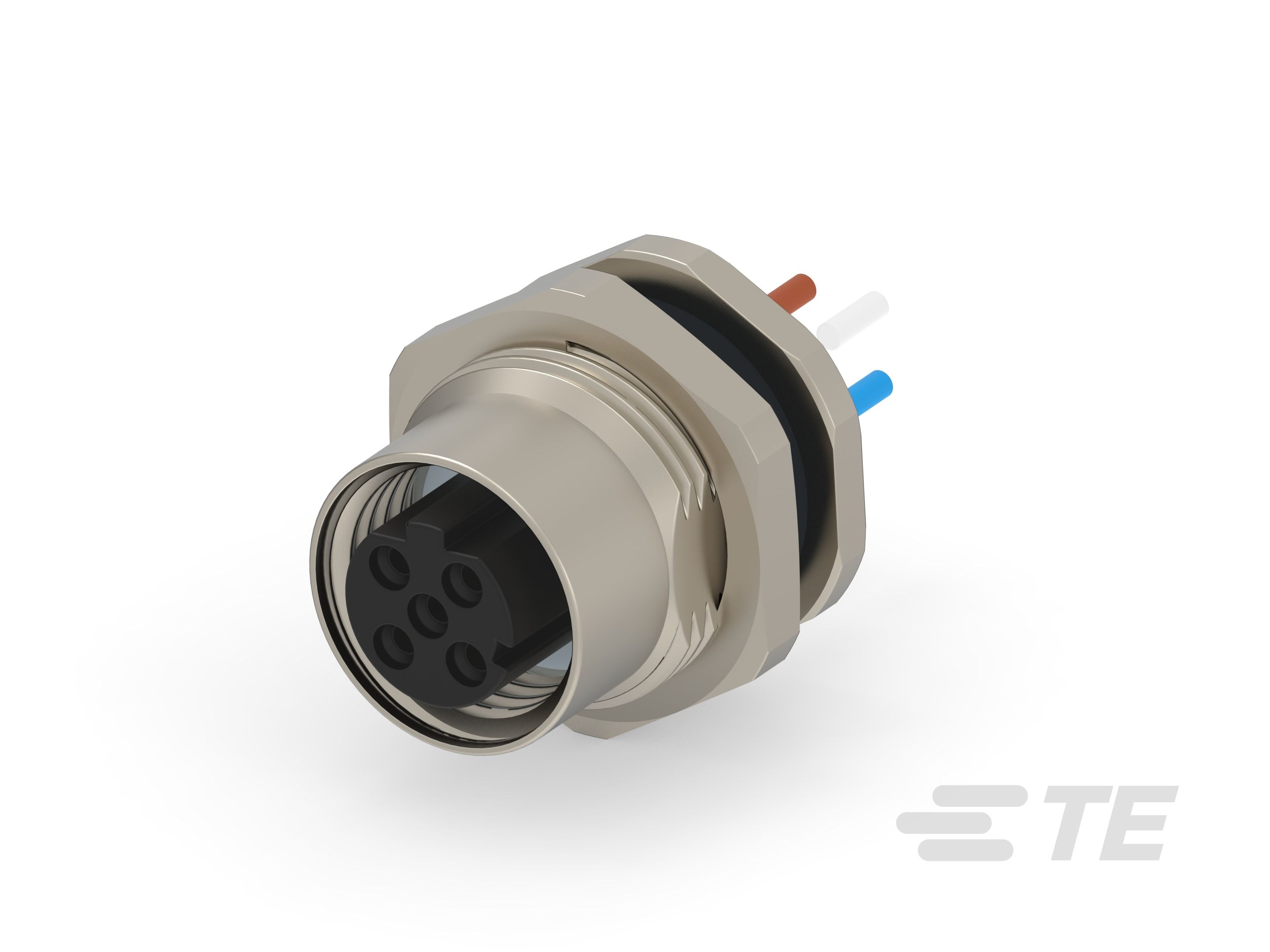 Te Entrelec - Connecteur Femelle, M12, Alliage cuivre, Polyamide,Noir