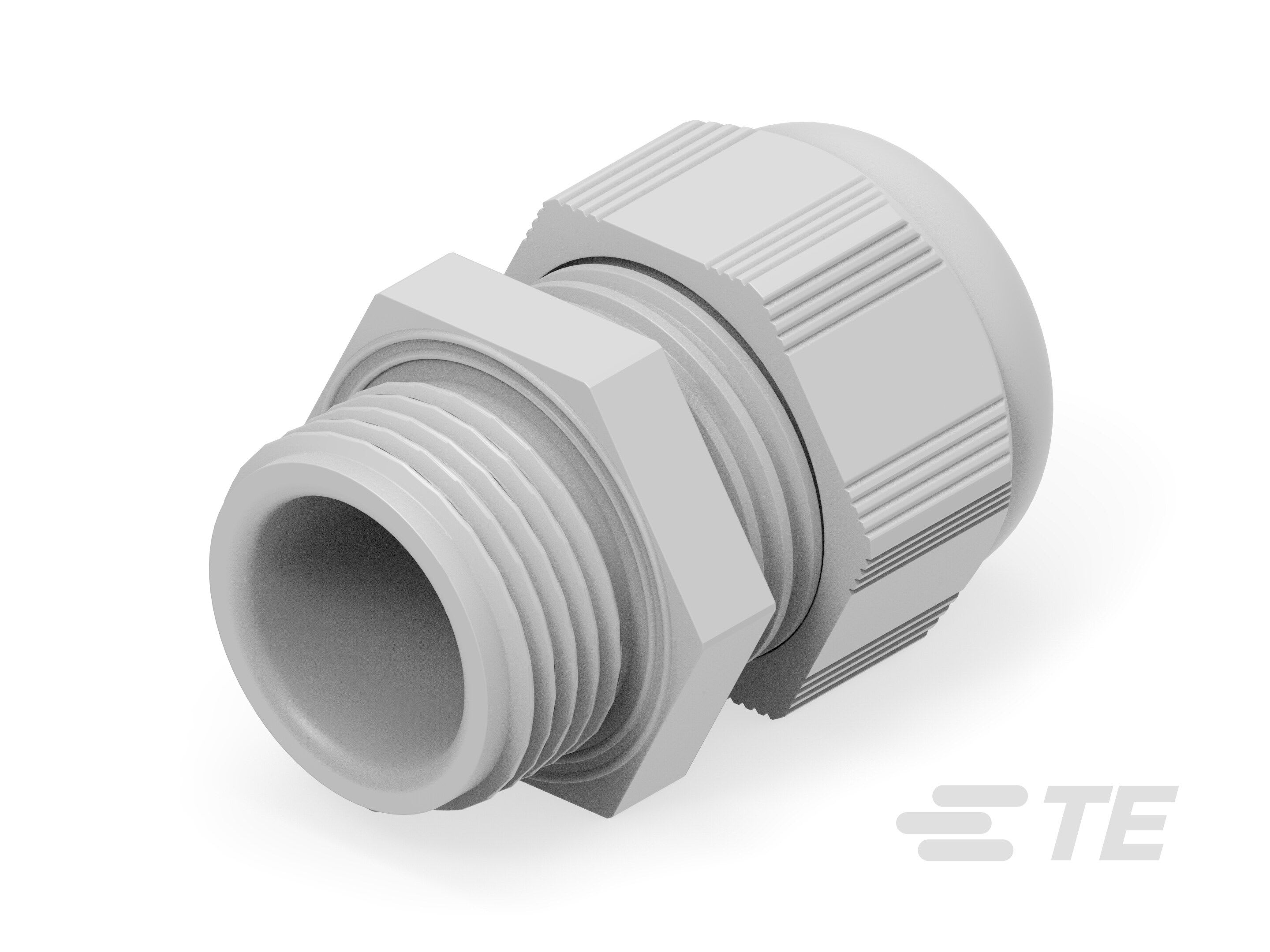 Te Entrelec - Presse-étoupe (sans contre-écrou), filetage métrique, polyamide, gris (Taille C)